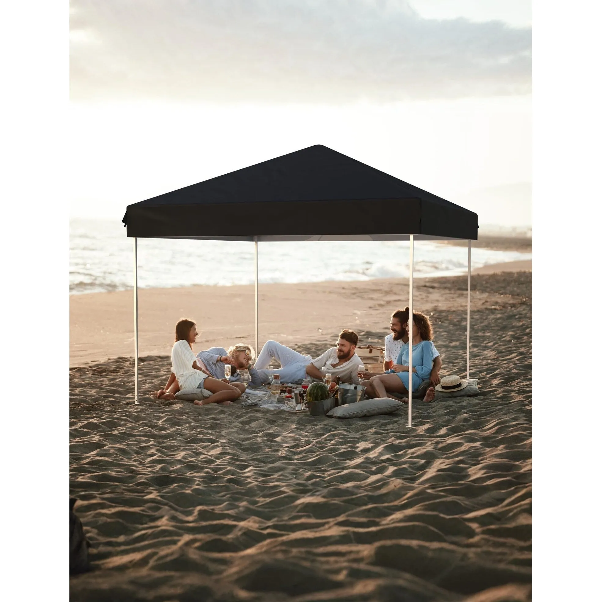 10x10 Feet Instant Pop-Up Canopy Tent. 4 Detachable Sidewalls - 10*10Ft