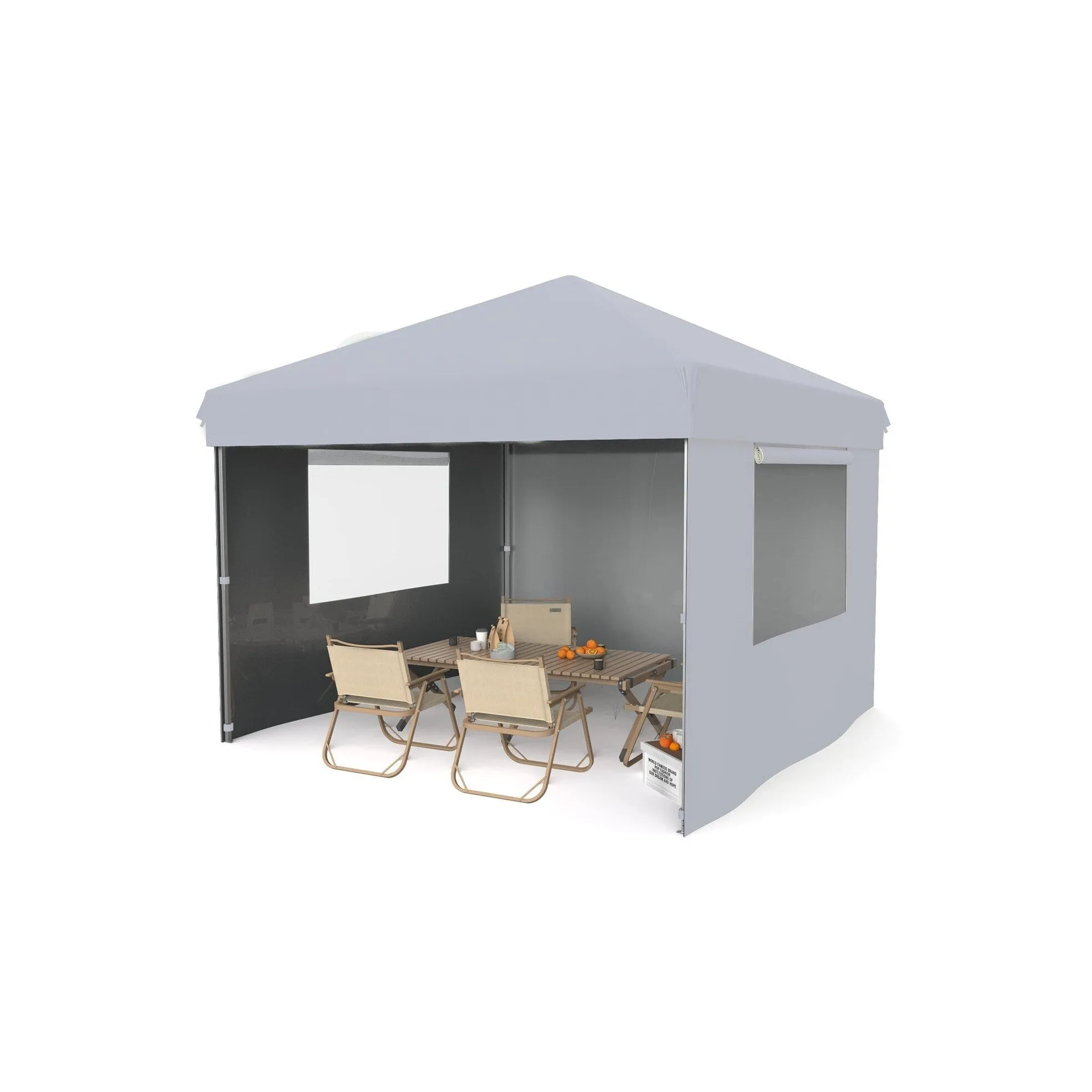 10x10 Feet Instant Pop-Up Canopy Tent. 4 Detachable Sidewalls - 10*10Ft