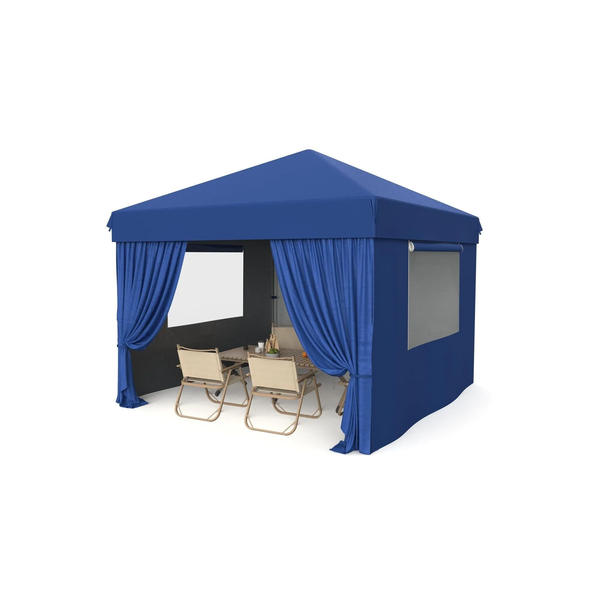 10x10 Feet Instant Pop-Up Canopy Tent. 4 Detachable Sidewalls - 10*10Ft