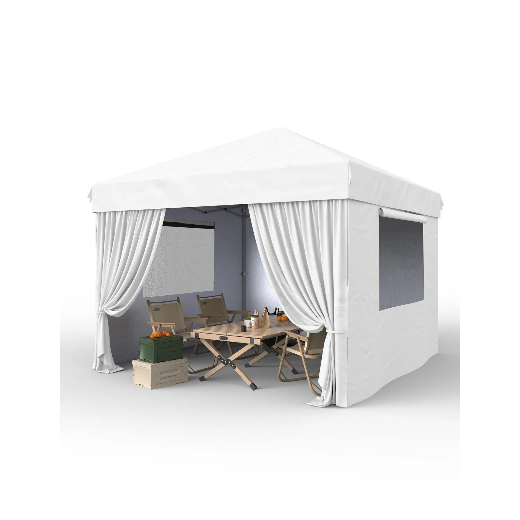 10x10 Feet Instant Pop-Up Canopy Tent. 4 Detachable Sidewalls - 10*10Ft
