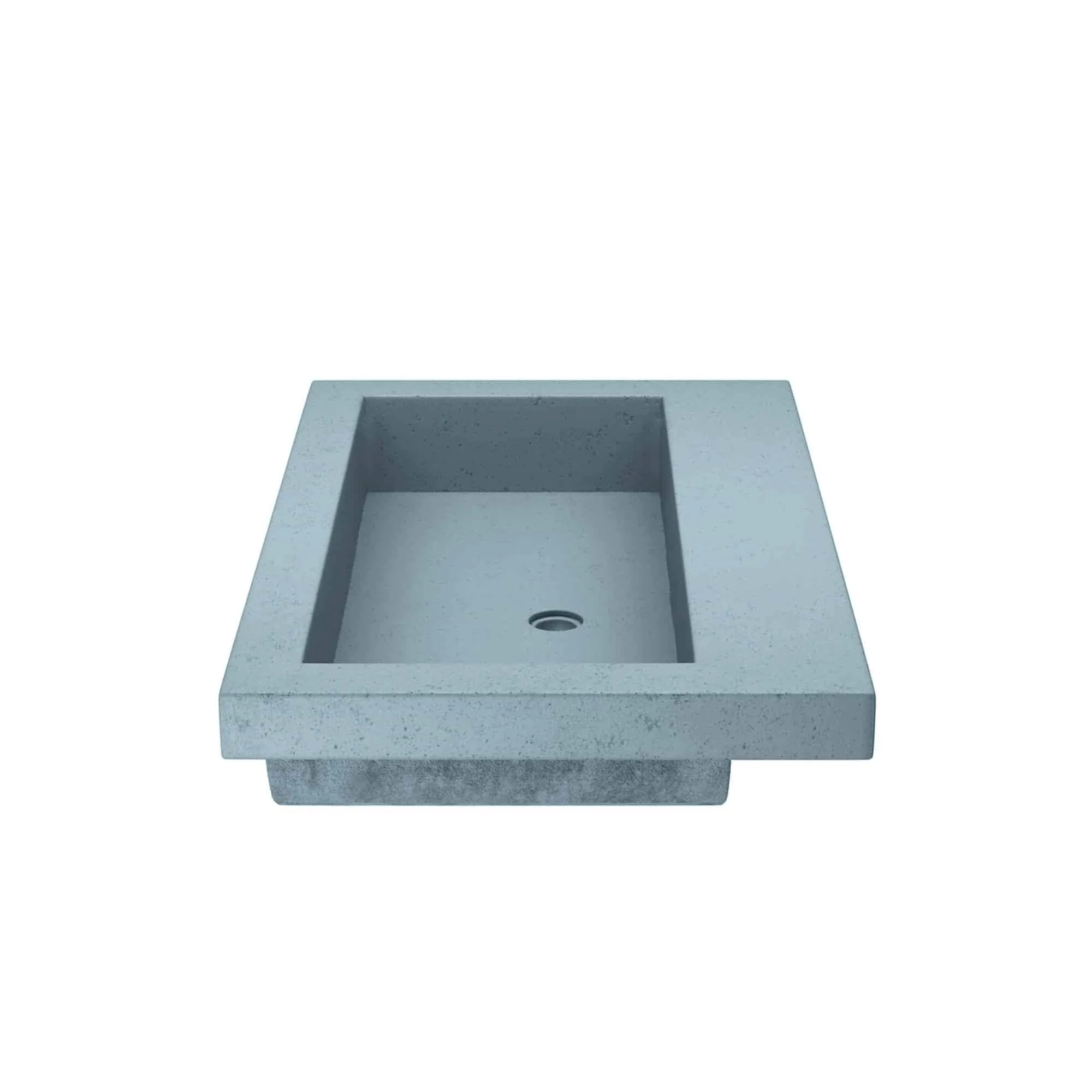 30 NativeStone Trough Drop-in Rectangular Bathroom Sink