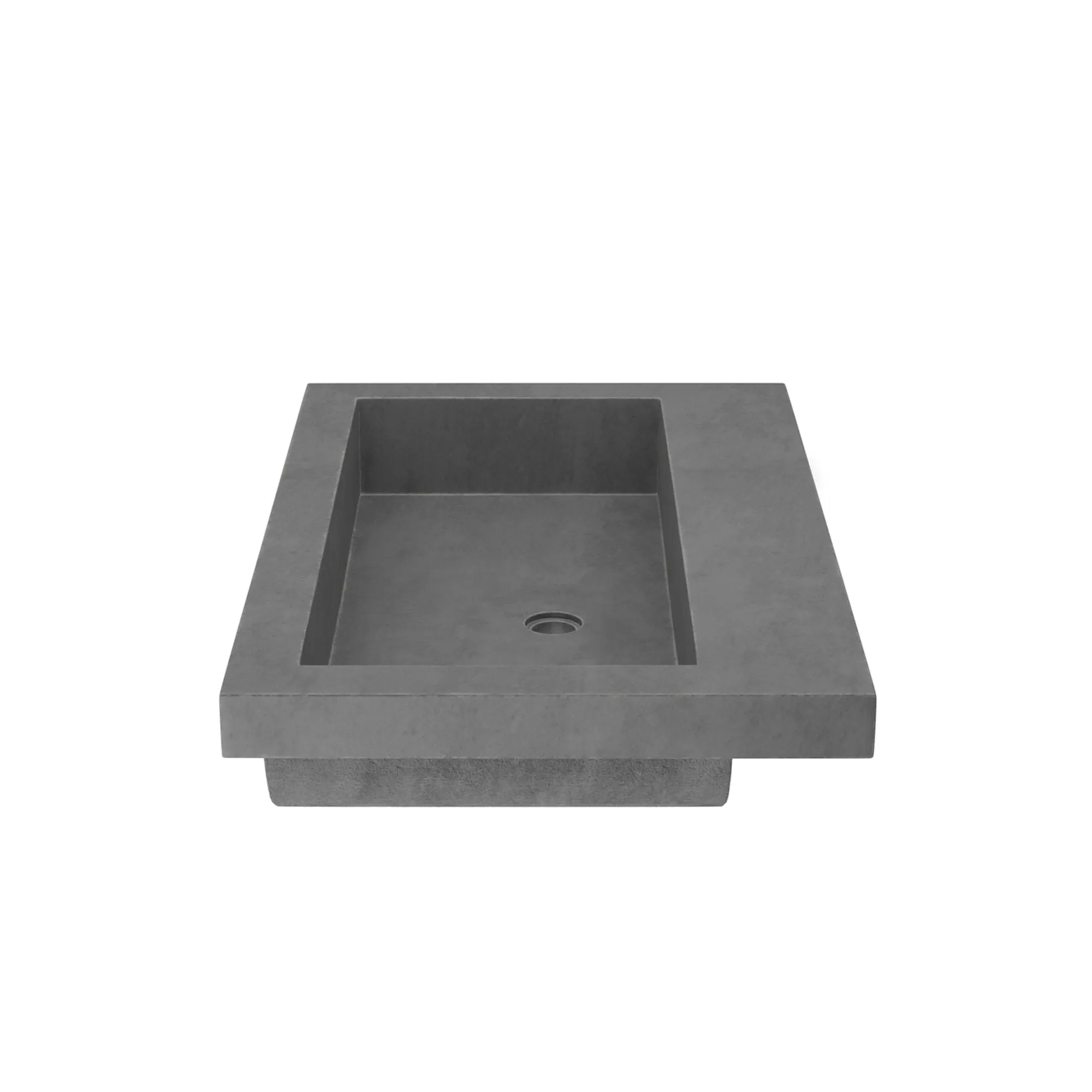 30 NativeStone Trough Drop-in Rectangular Bathroom Sink