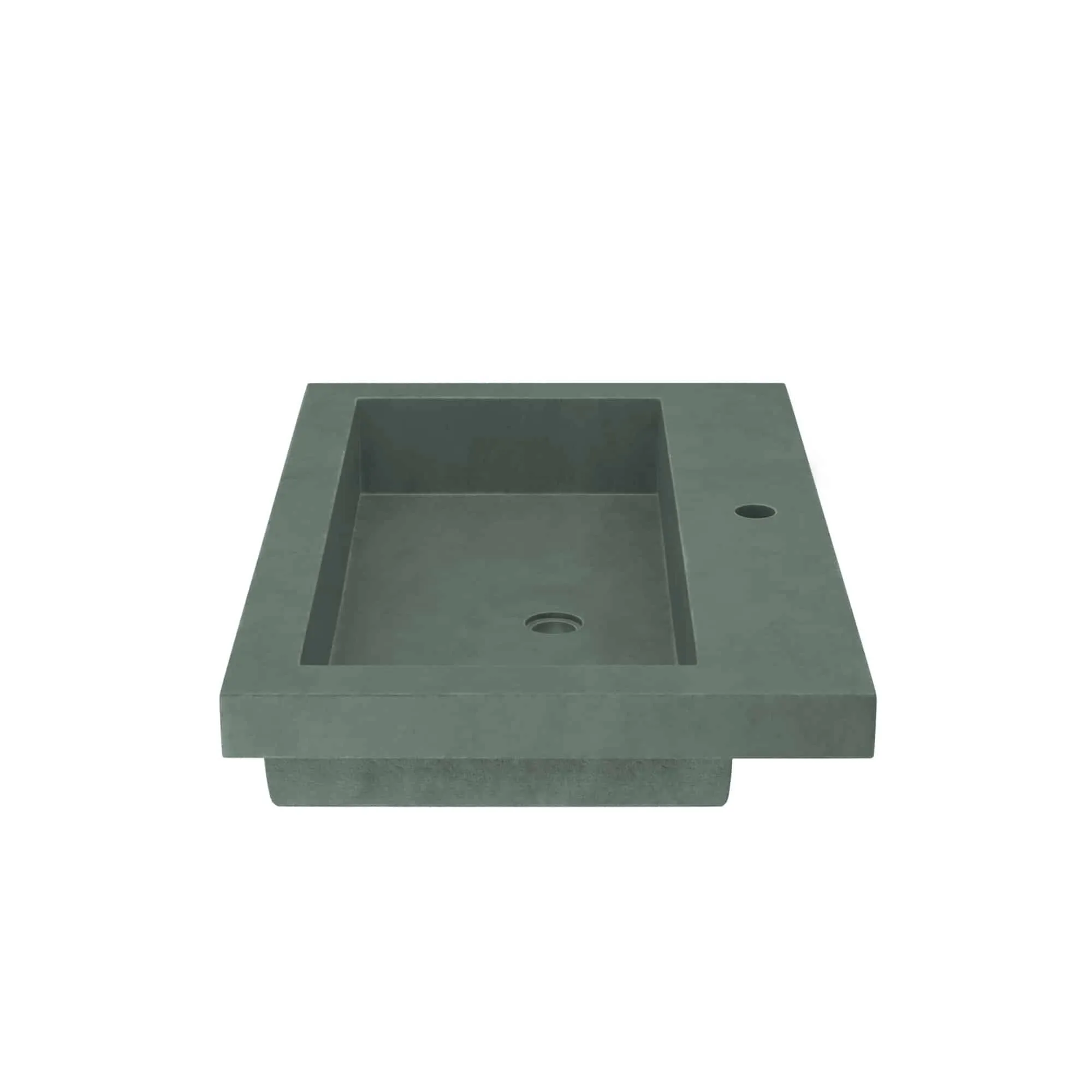 30 NativeStone Trough Drop-in Rectangular Bathroom Sink
