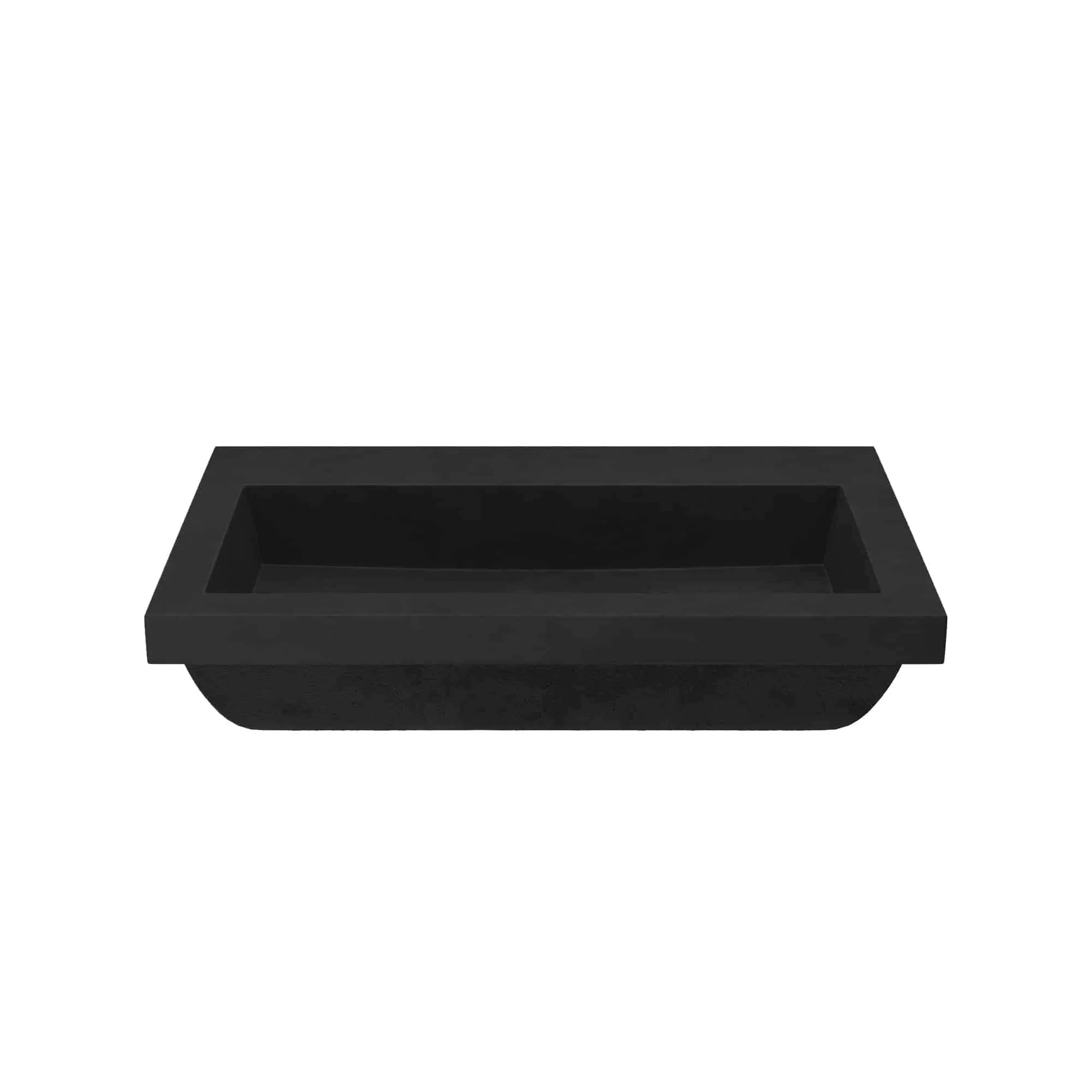 30 NativeStone Trough Drop-in Rectangular Bathroom Sink