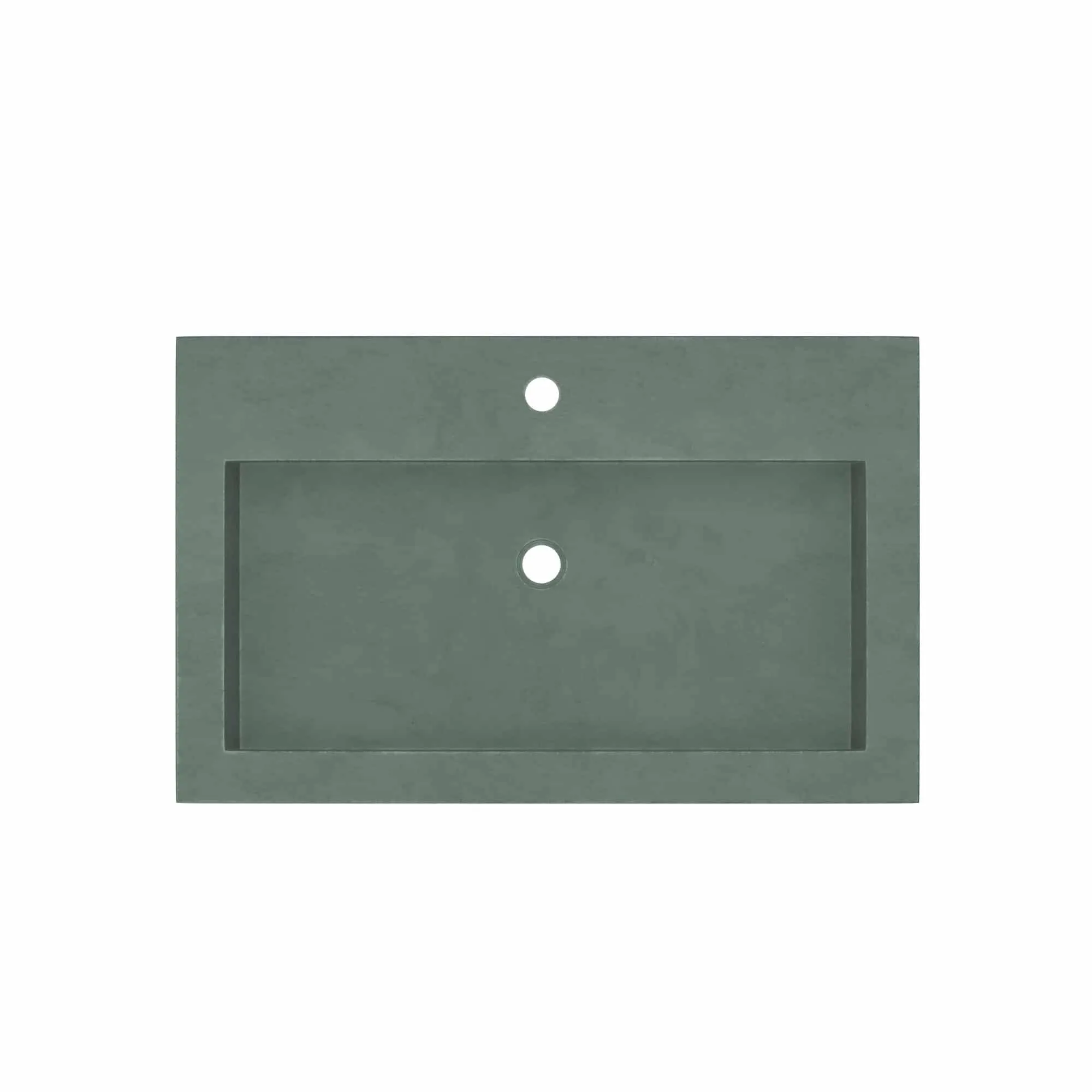 30 NativeStone Trough Drop-in Rectangular Bathroom Sink