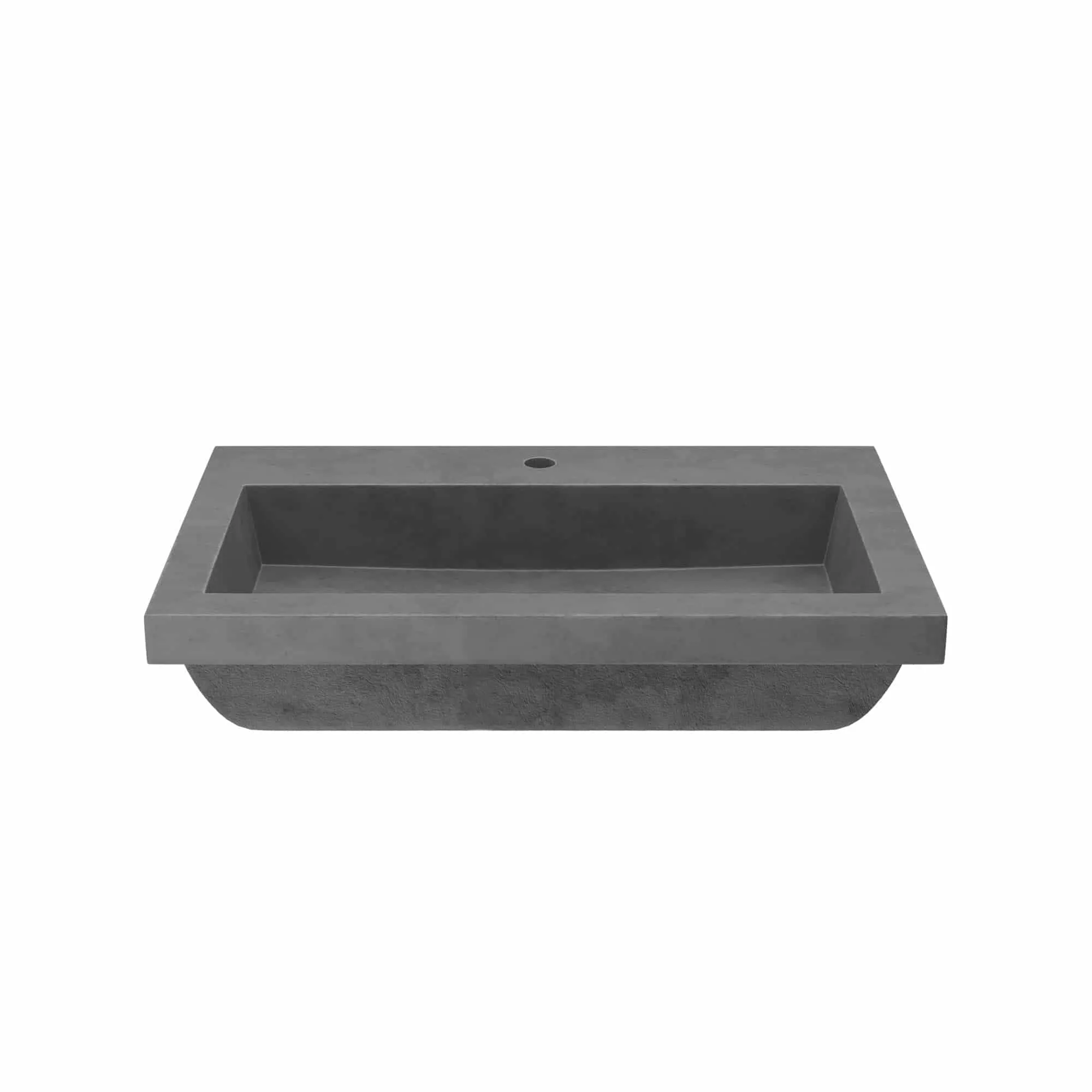 30 NativeStone Trough Drop-in Rectangular Bathroom Sink