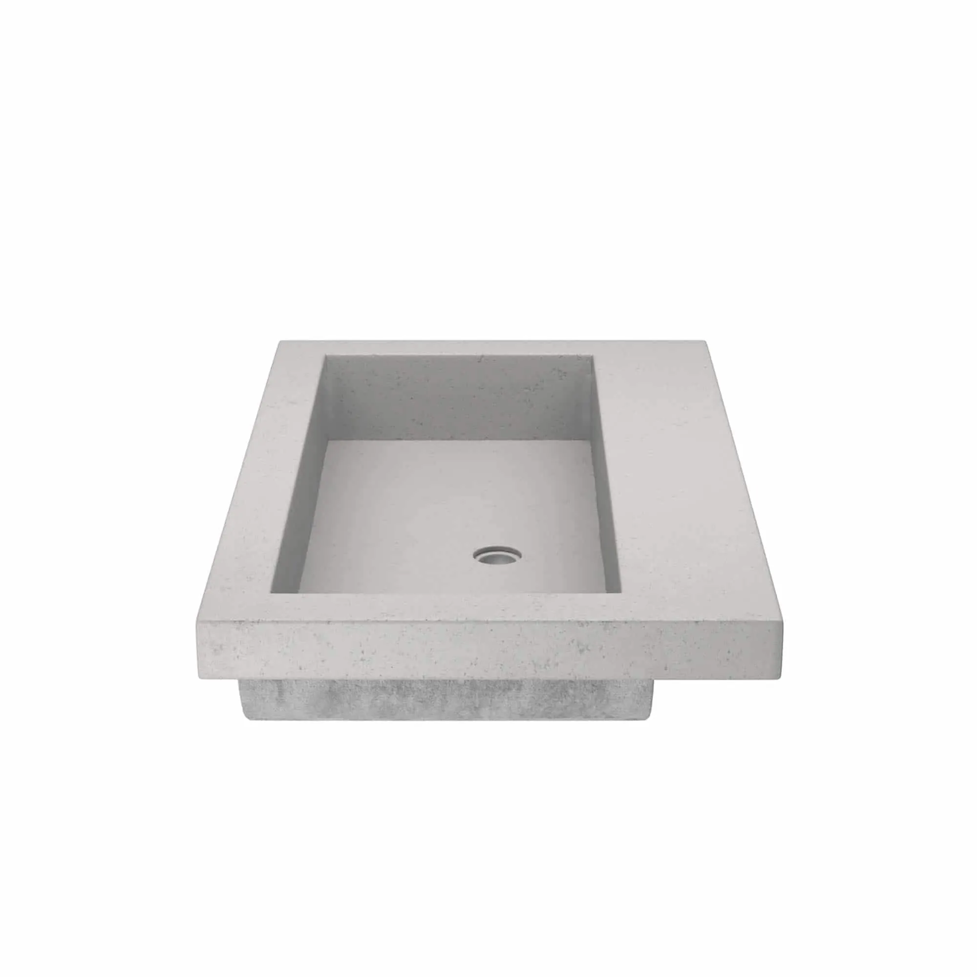 30 NativeStone Trough Drop-in Rectangular Bathroom Sink