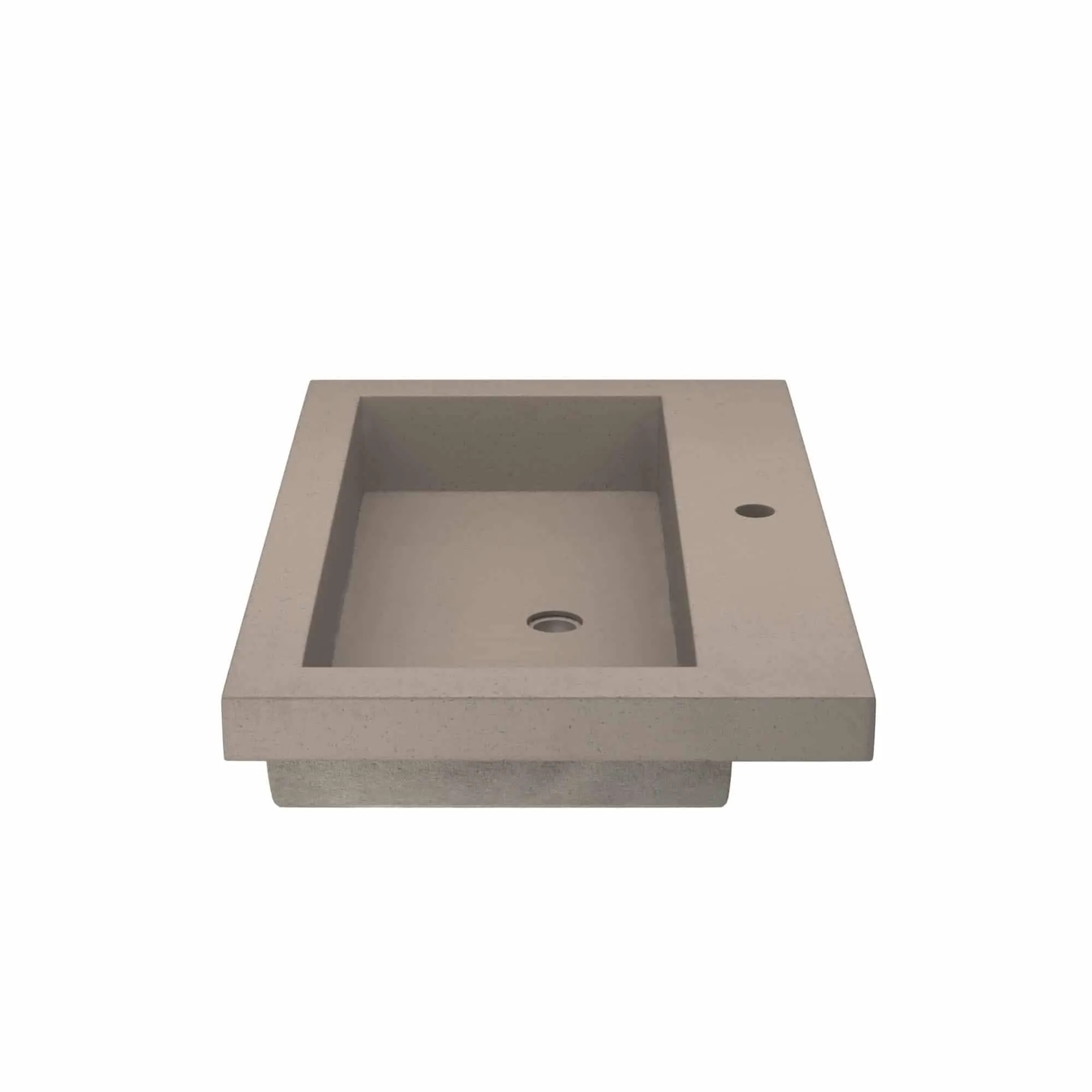 30 NativeStone Trough Drop-in Rectangular Bathroom Sink