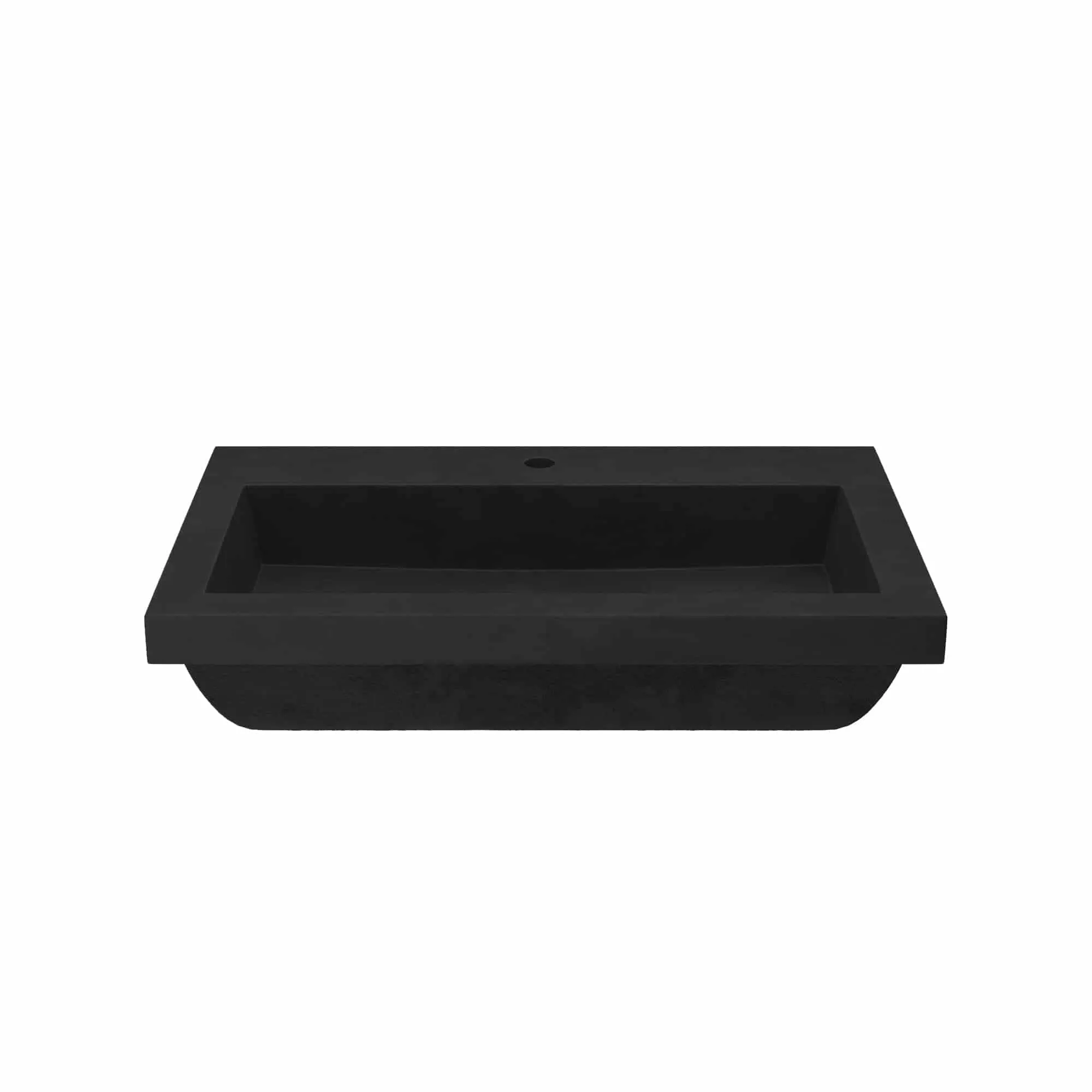 30 NativeStone Trough Drop-in Rectangular Bathroom Sink