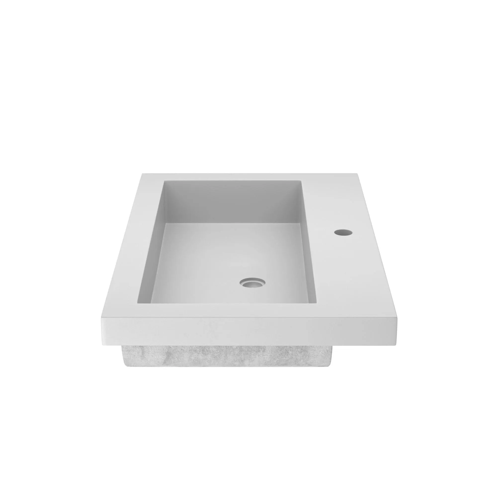 30 NativeStone Trough Drop-in Rectangular Bathroom Sink