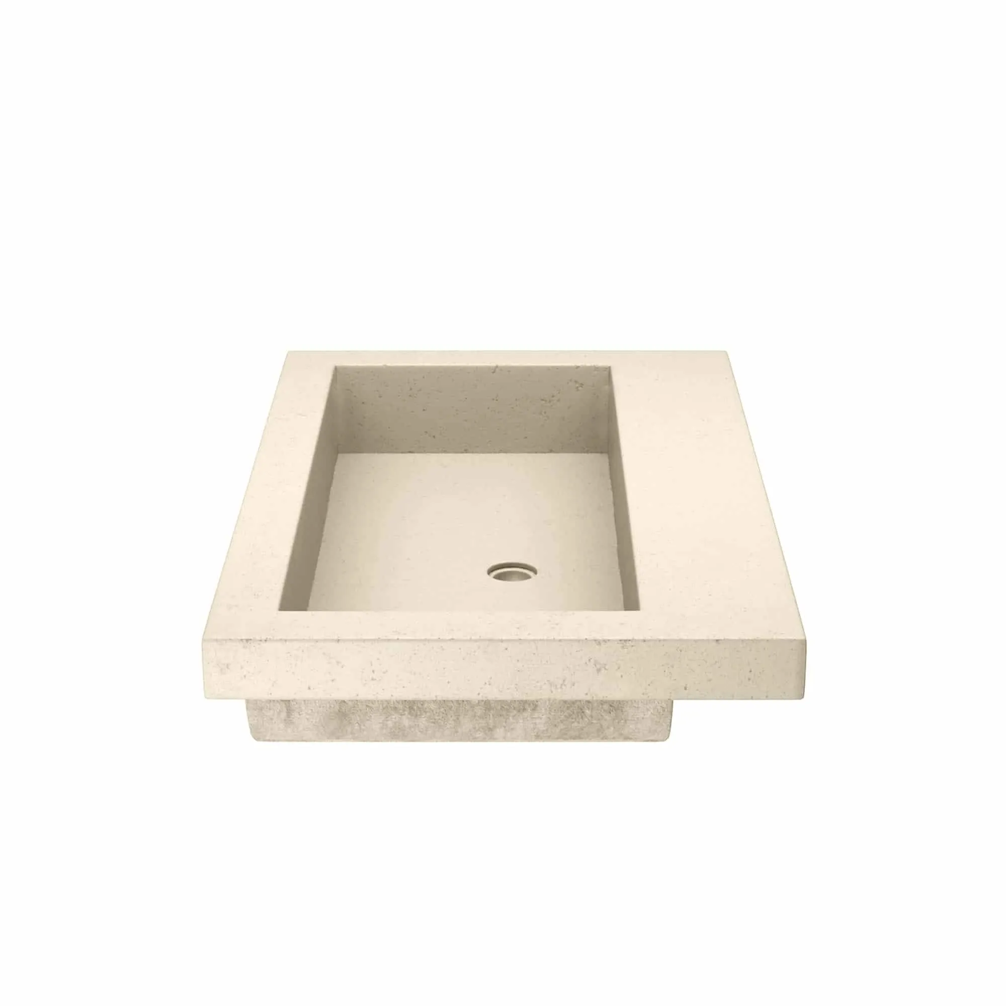 30 NativeStone Trough Drop-in Rectangular Bathroom Sink