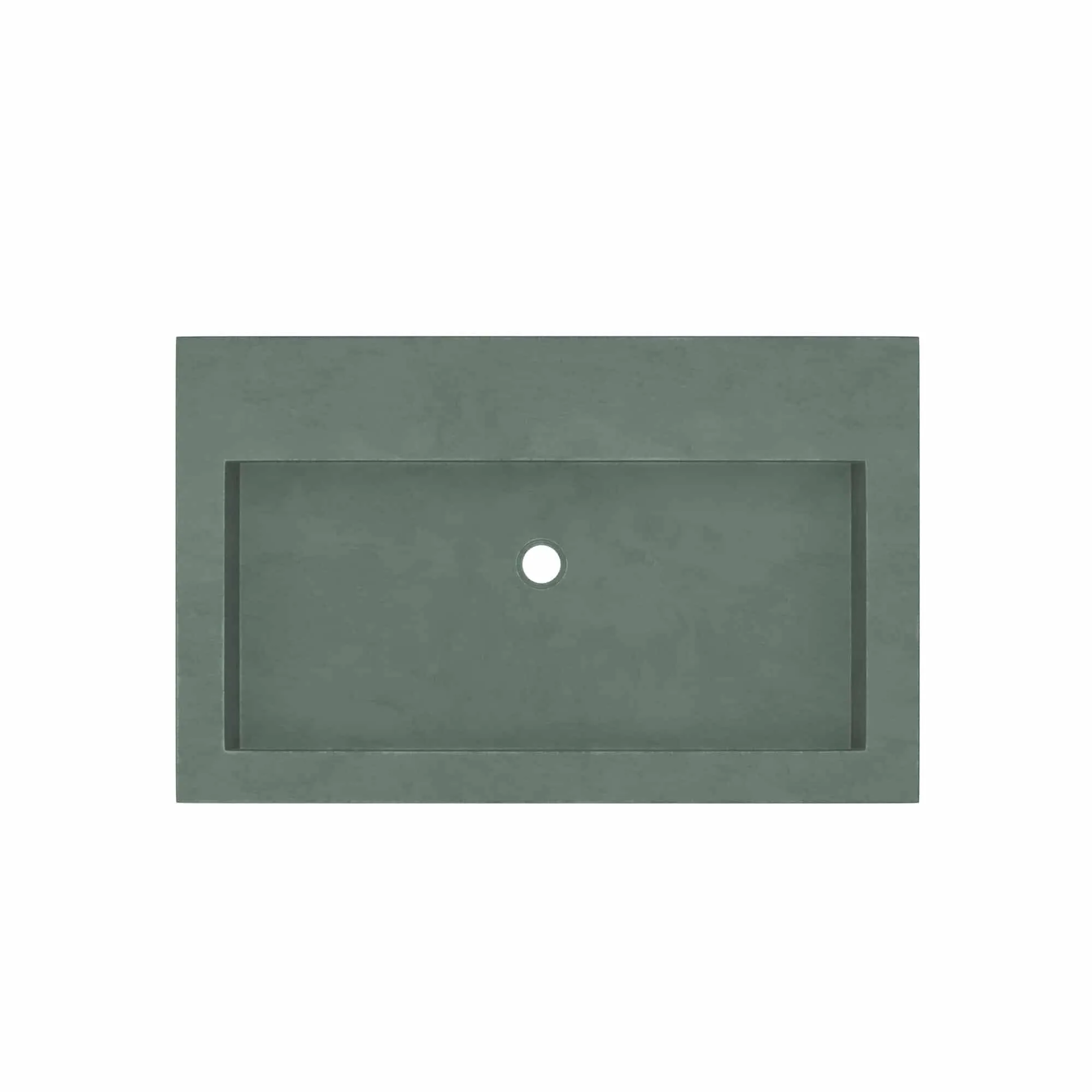 30 NativeStone Trough Drop-in Rectangular Bathroom Sink