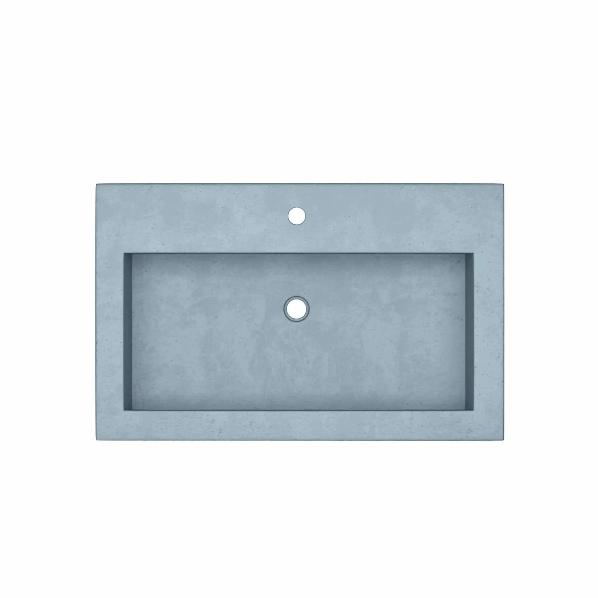 30 NativeStone Trough Drop-in Rectangular Bathroom Sink
