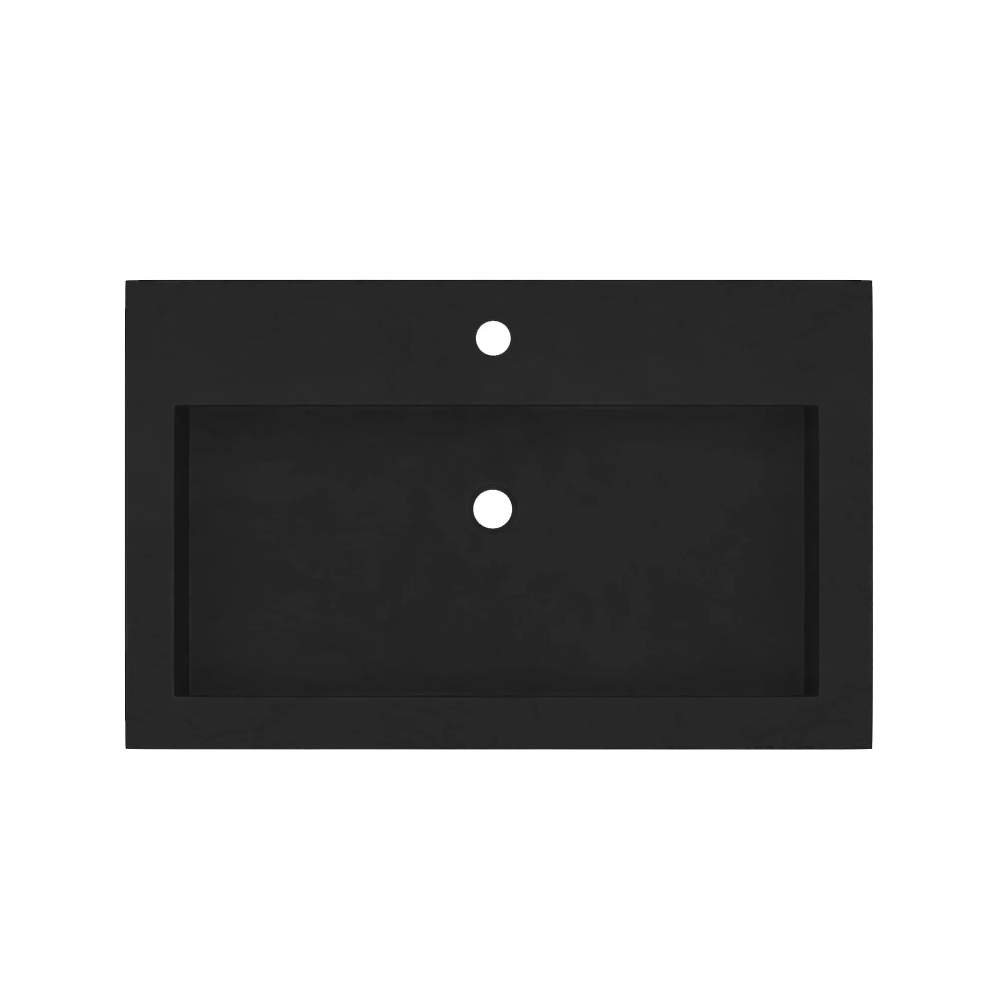30 NativeStone Trough Drop-in Rectangular Bathroom Sink