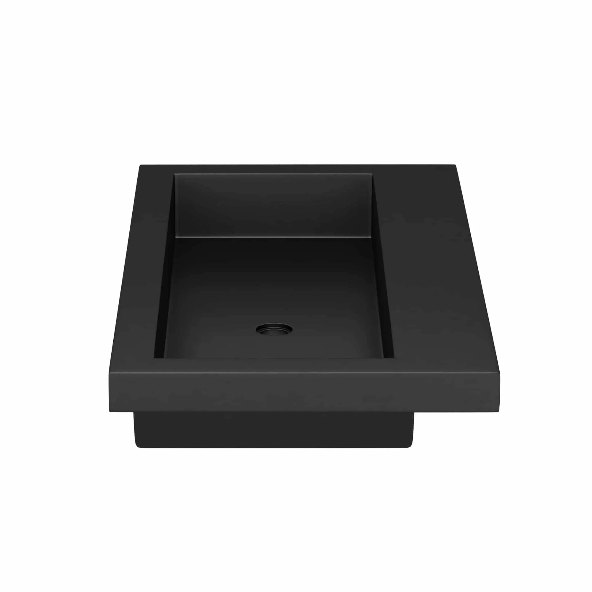 36 NativeStone Trough Drop-in Rectangular Bathroom Sink - 36 x 19 x 5