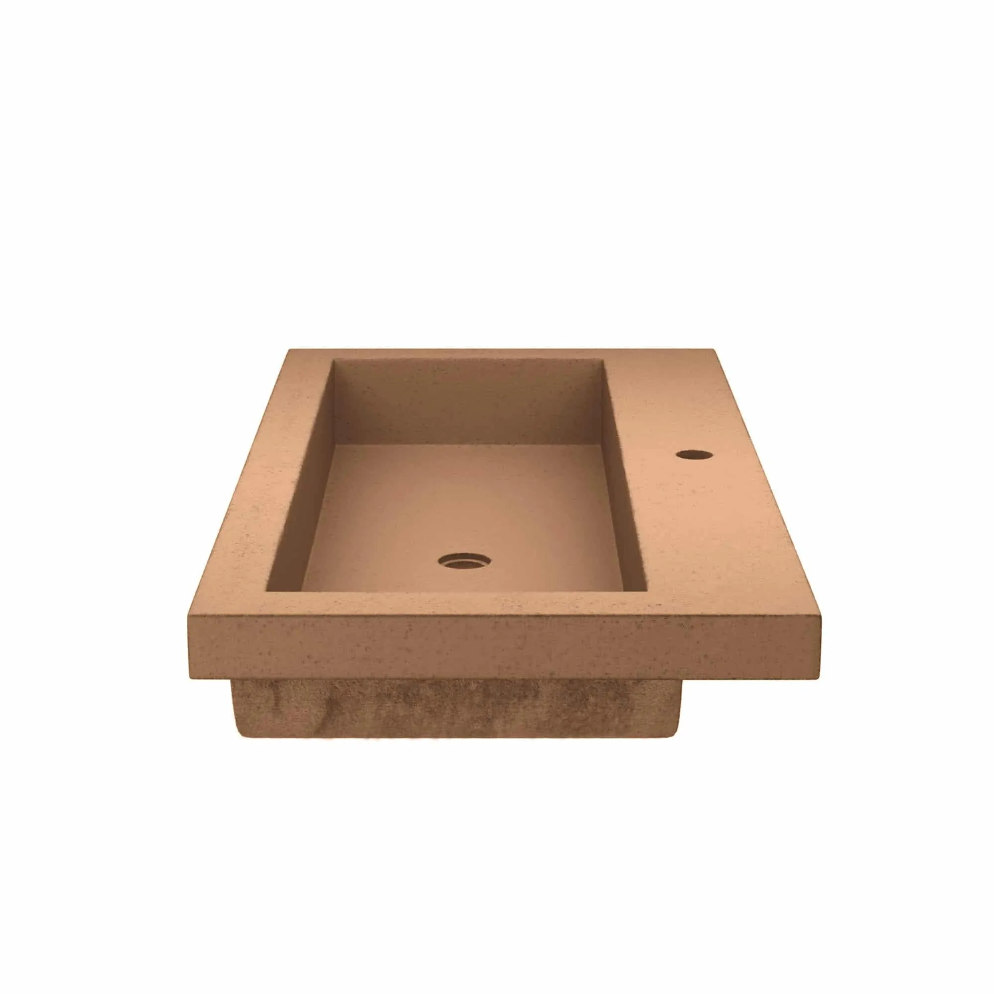 36 NativeStone Trough Drop-in Rectangular Bathroom Sink - 36 x 19 x 5