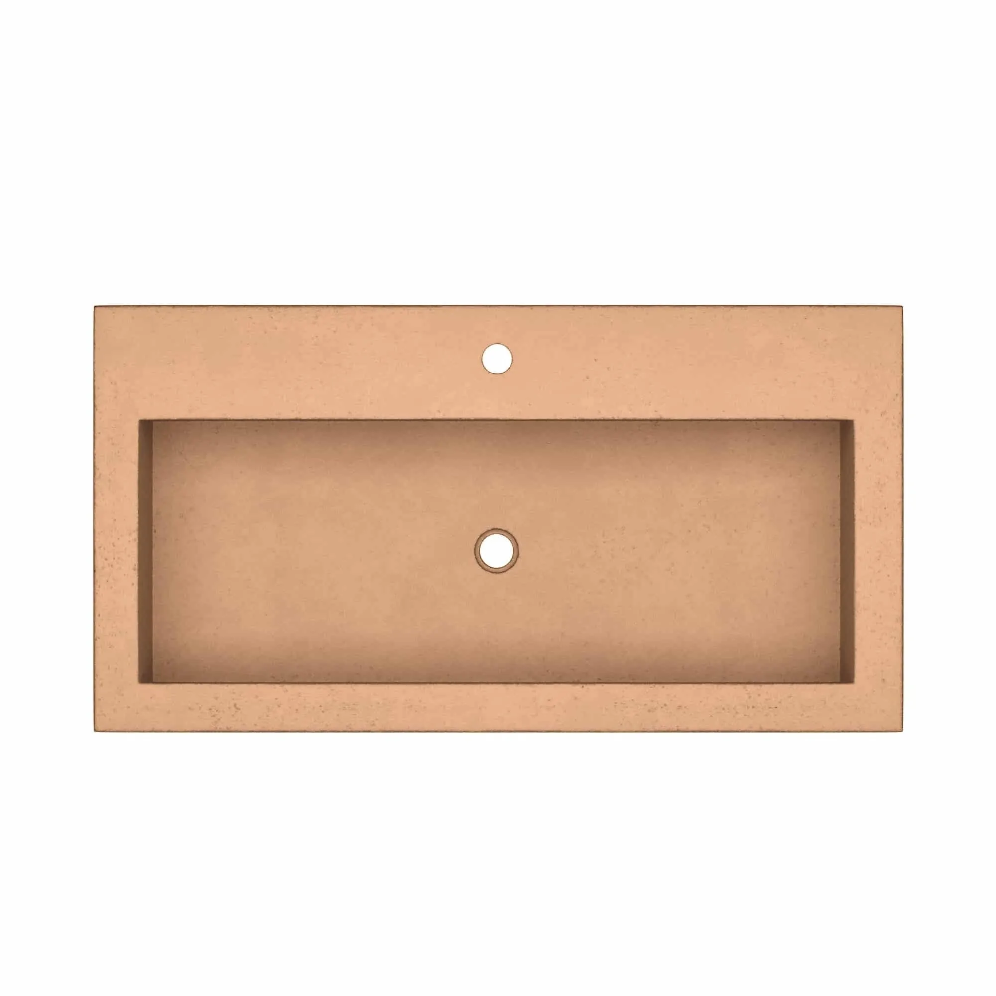 36 NativeStone Trough Drop-in Rectangular Bathroom Sink - 36 x 19 x 5