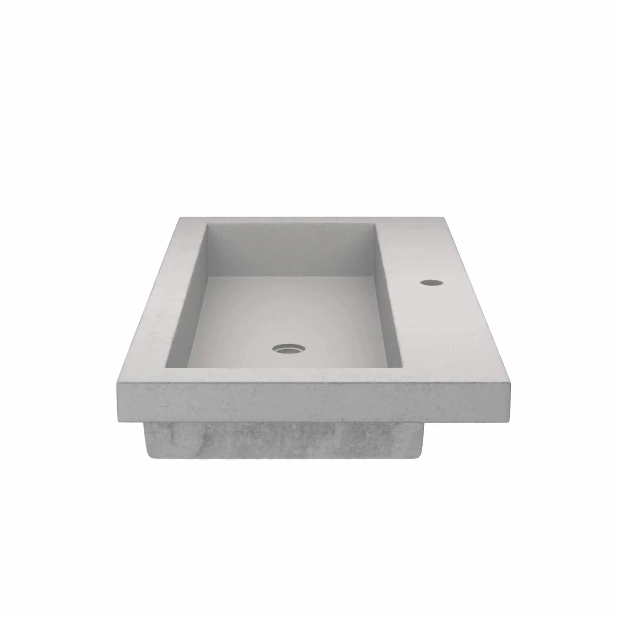 36 NativeStone Trough Drop-in Rectangular Bathroom Sink - 36 x 19 x 5