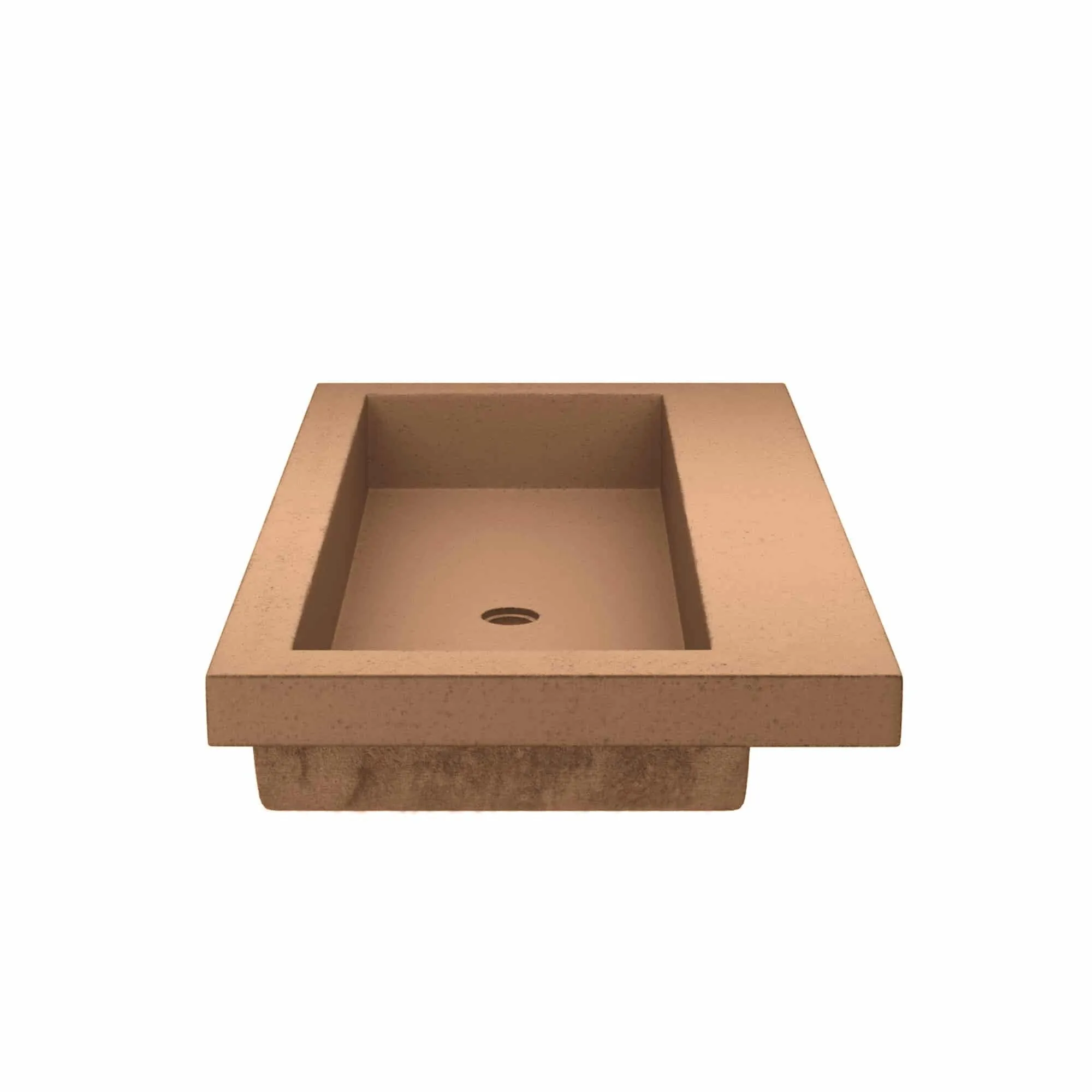 36 NativeStone Trough Drop-in Rectangular Bathroom Sink - 36 x 19 x 5