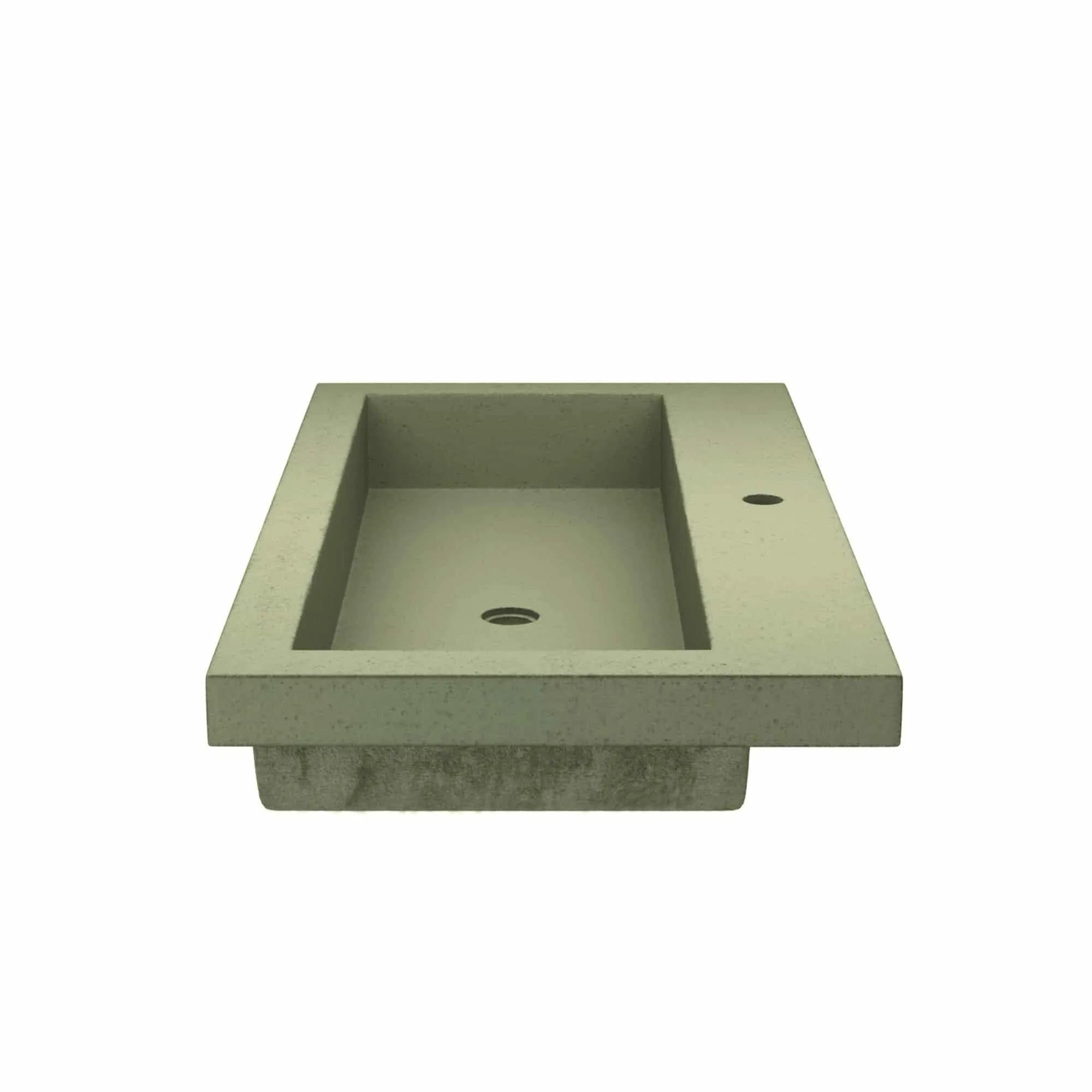 36 NativeStone Trough Drop-in Rectangular Bathroom Sink - 36 x 19 x 5