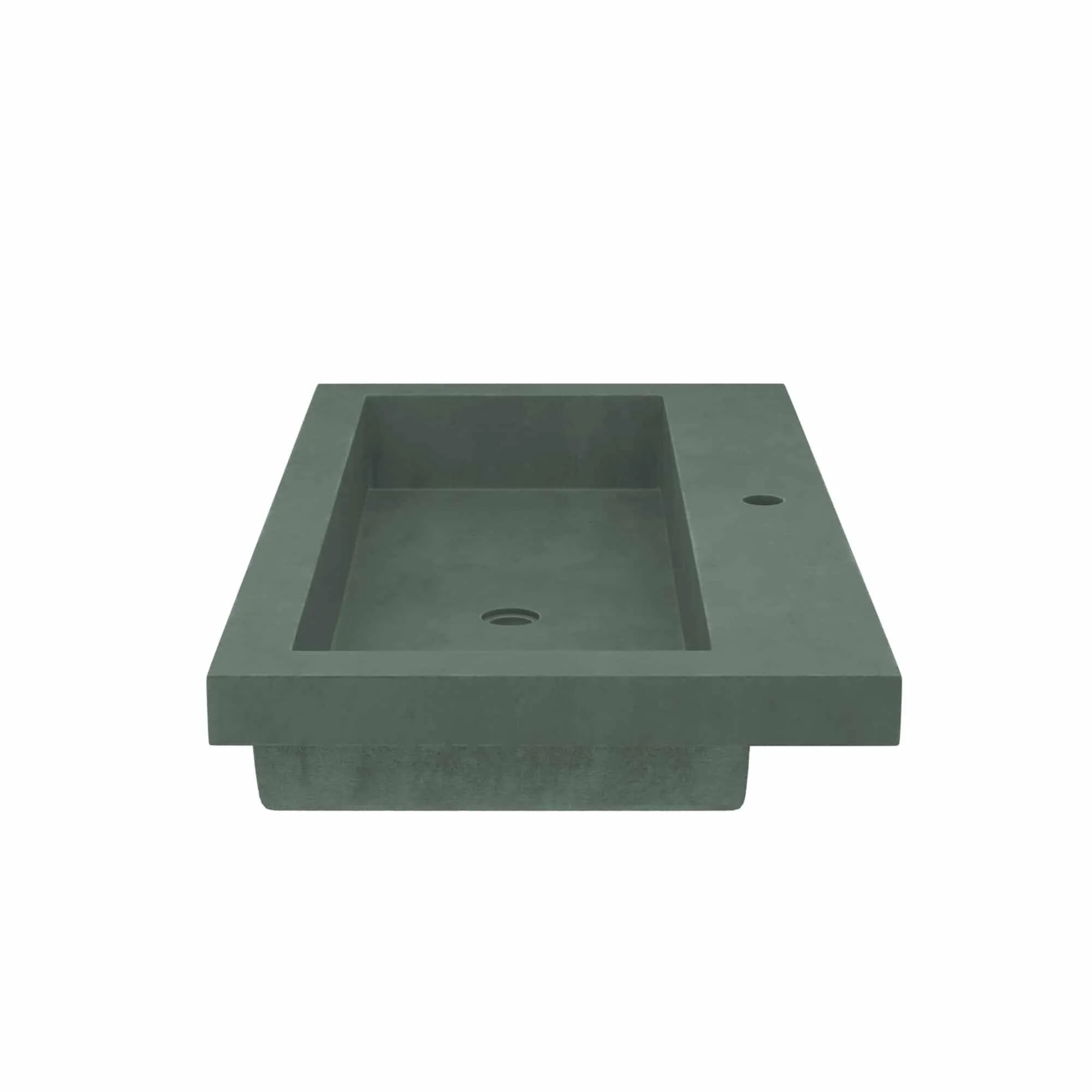 36 NativeStone Trough Drop-in Rectangular Bathroom Sink - 36 x 19 x 5