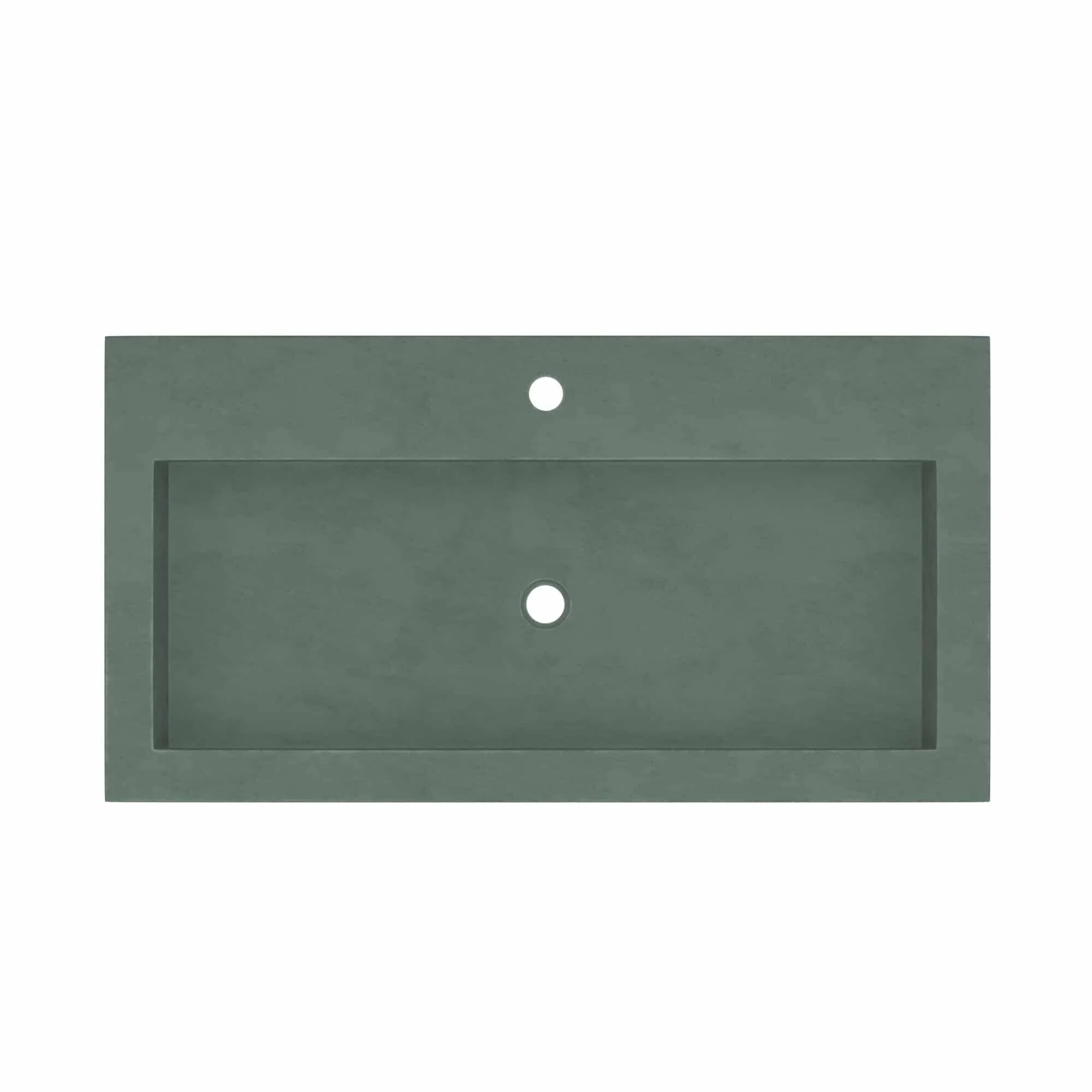 36 NativeStone Trough Drop-in Rectangular Bathroom Sink - 36 x 19 x 5