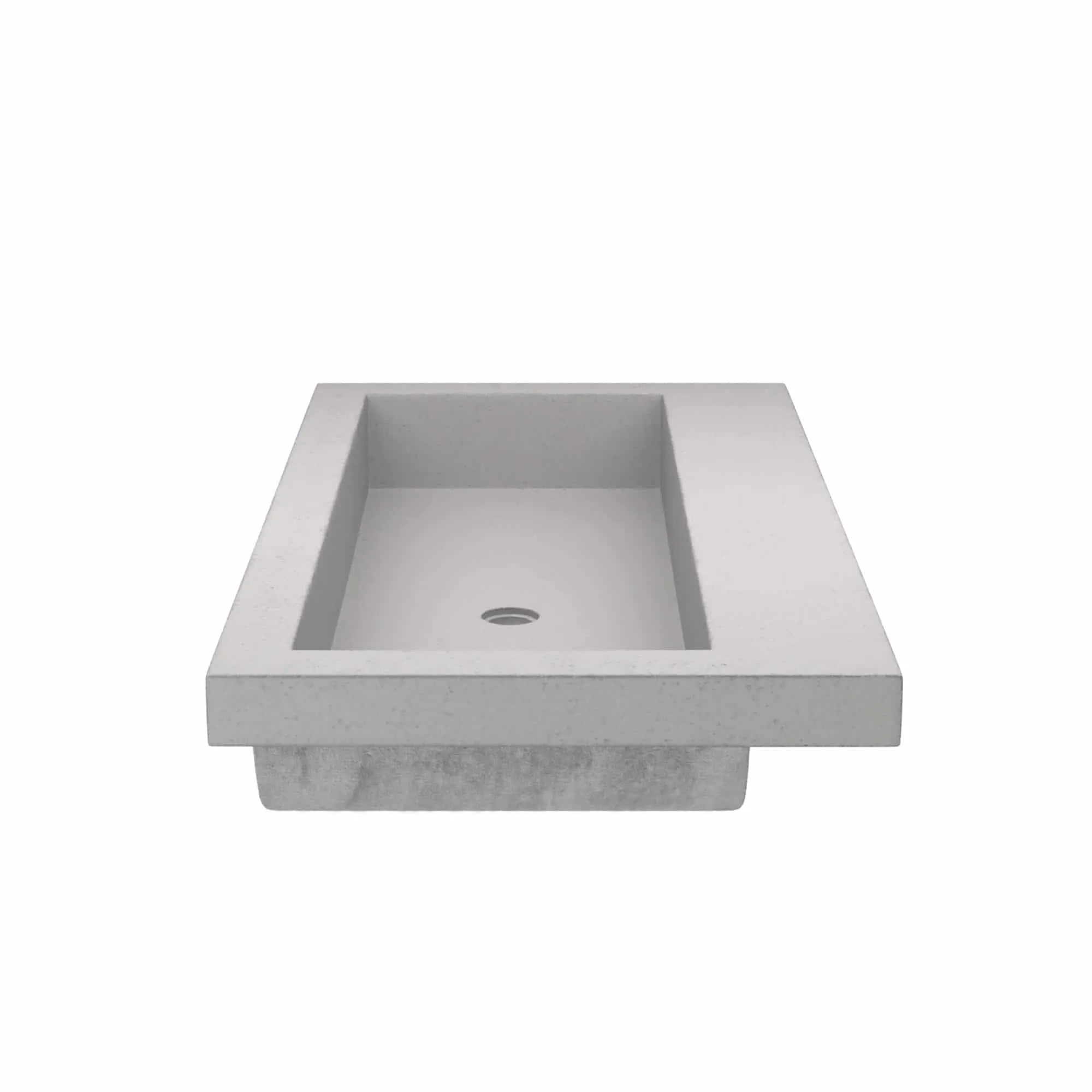 36 NativeStone Trough Drop-in Rectangular Bathroom Sink - 36 x 19 x 5