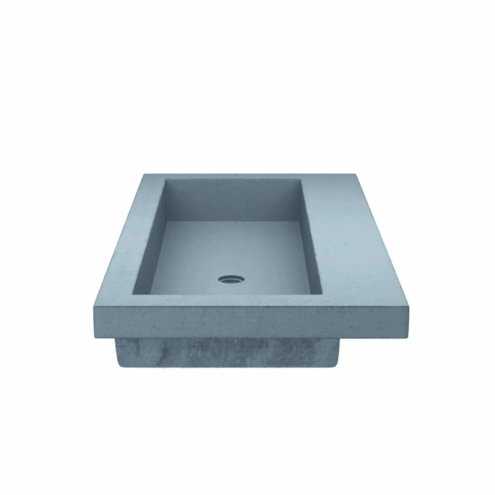 36 NativeStone Trough Drop-in Rectangular Bathroom Sink - 36 x 19 x 5