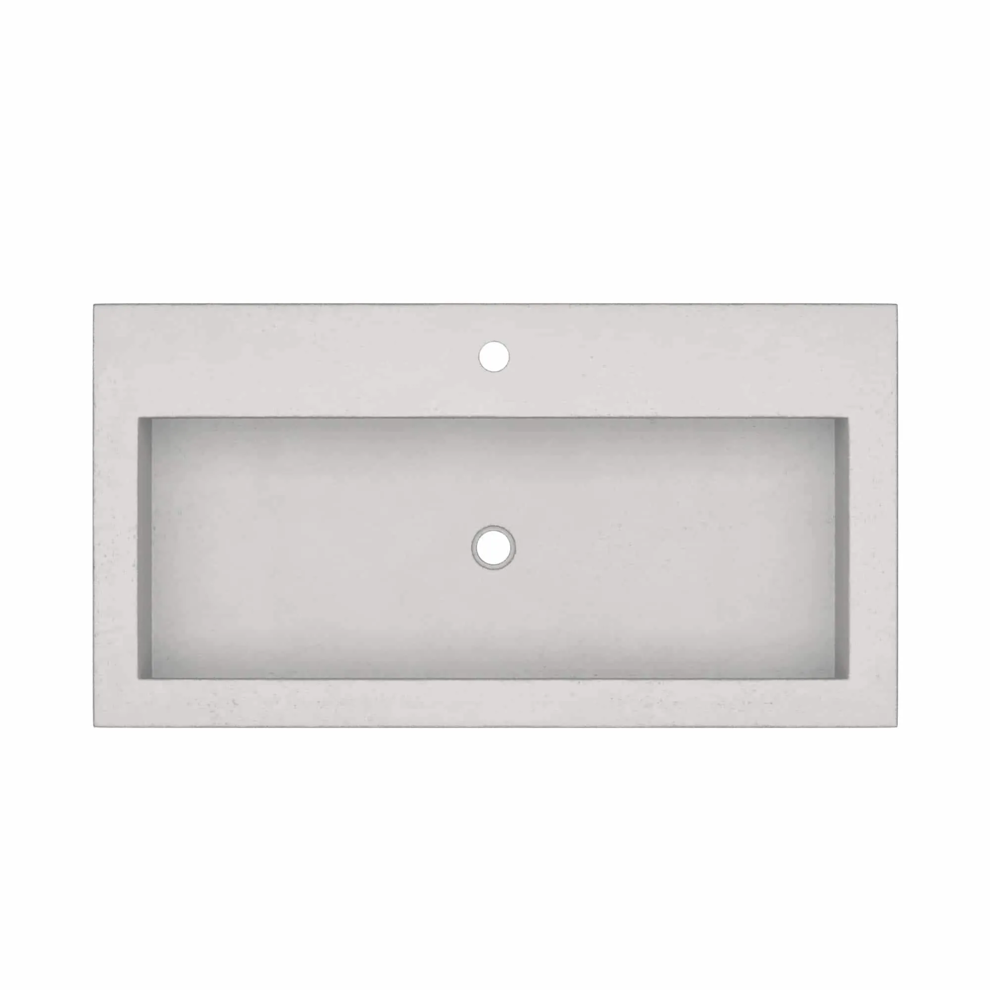 36 NativeStone Trough Drop-in Rectangular Bathroom Sink - 36 x 19 x 5