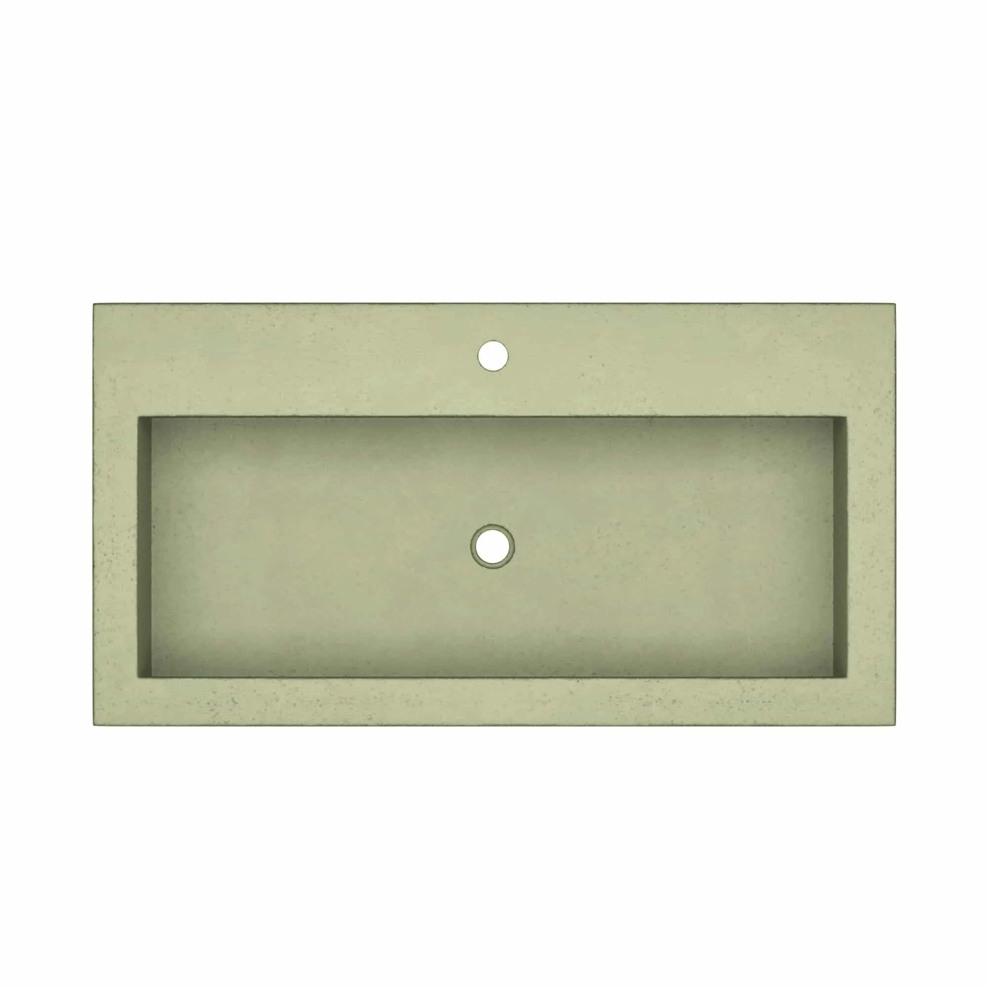 36 NativeStone Trough Drop-in Rectangular Bathroom Sink - 36 x 19 x 5