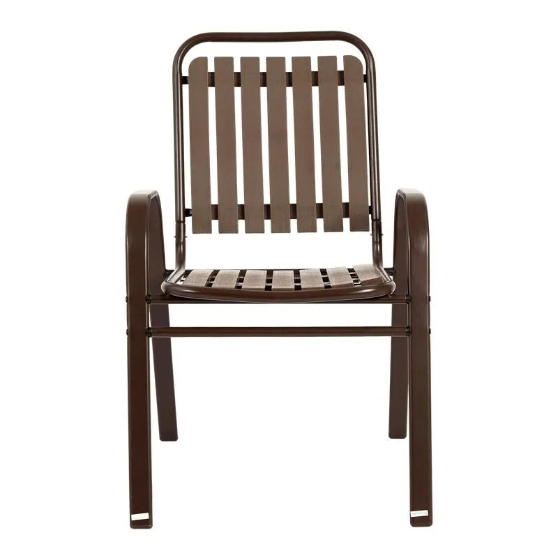 7-Piece Patio Dining Set - Plastic Chairs & Steel Table. Outdoor Garden Furniture