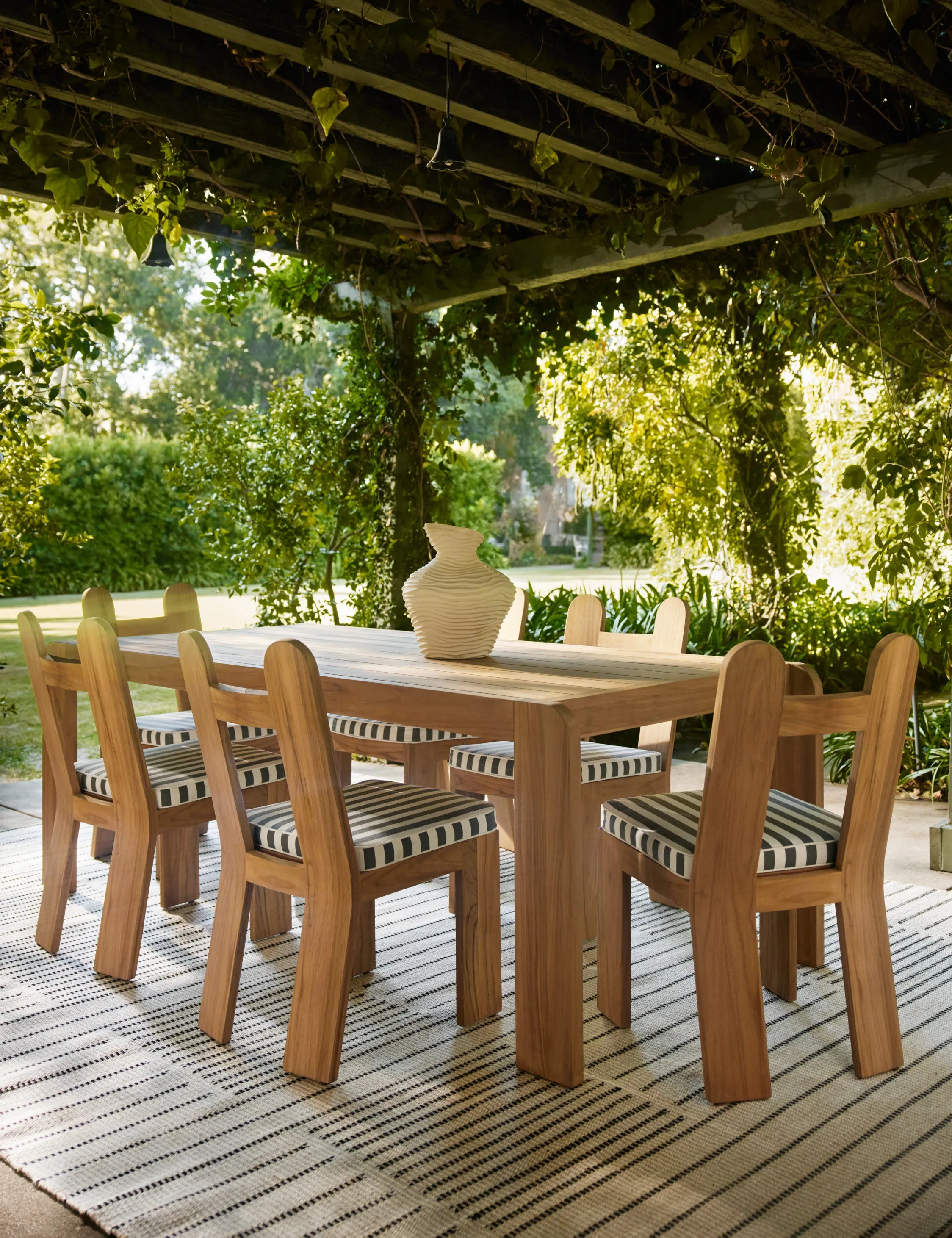 Abbot Outdoor Dining Table by Sarah Sherman Samuel