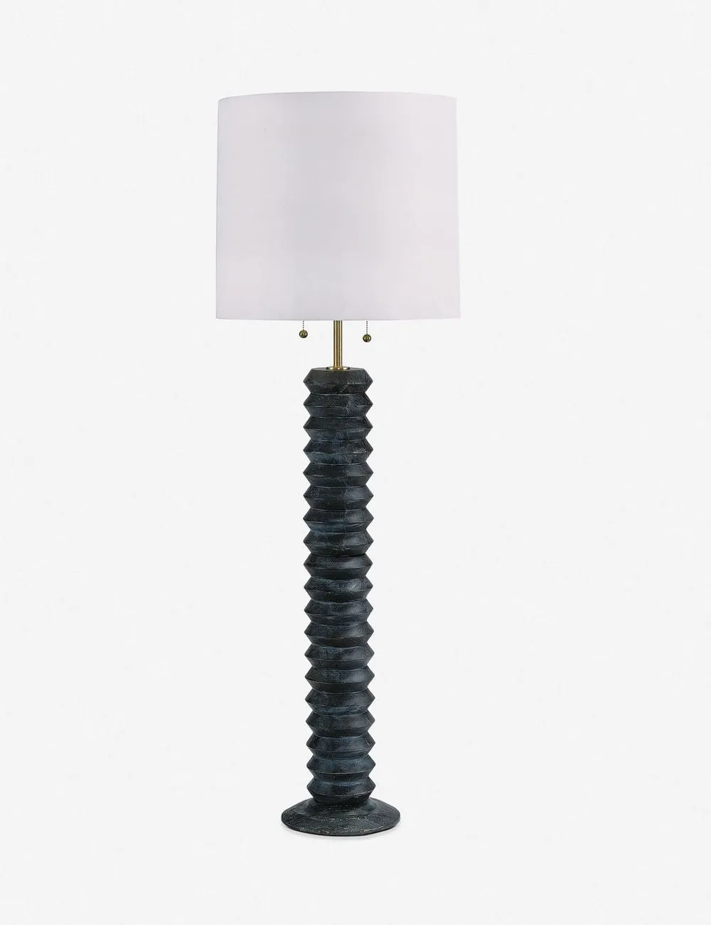 Accordion Floor Lamp by Regina Andrew. Ebony