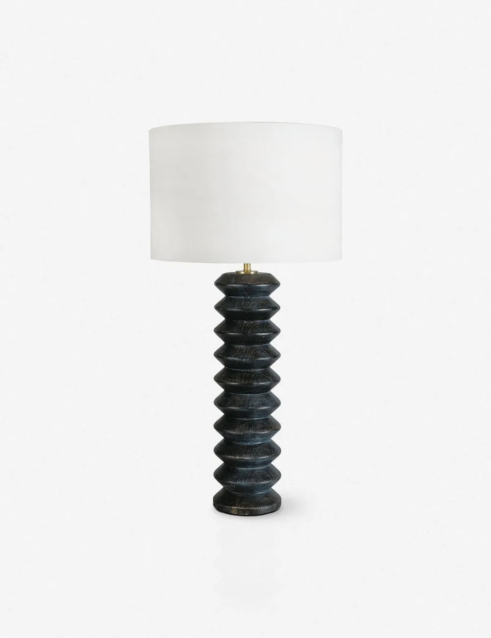 Accordion Table Lamp by Regina Andrews. Ebony