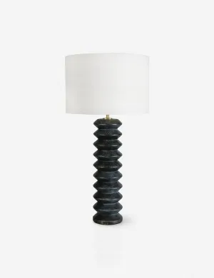Accordion Table Lamp by Regina Andrews. Ebony
