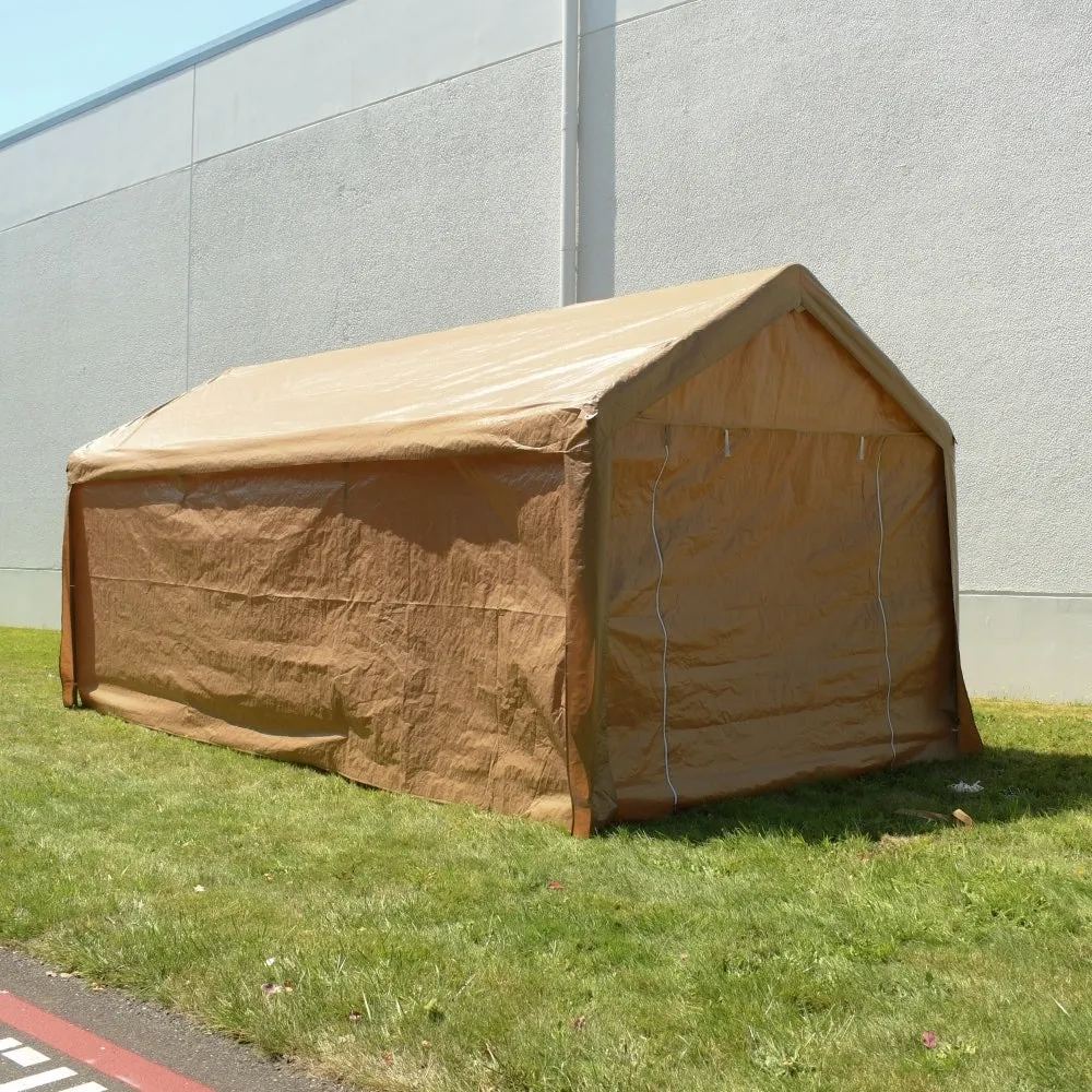 ALEKO 10 x 20 Heavy Duty Outdoor Carport Gazebo Canopy Tent with Sidewalls