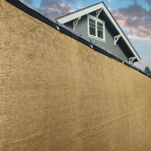 ALEKO 4' X 50' Privacy Outdoor Backyard Fence Wind Screen Beige