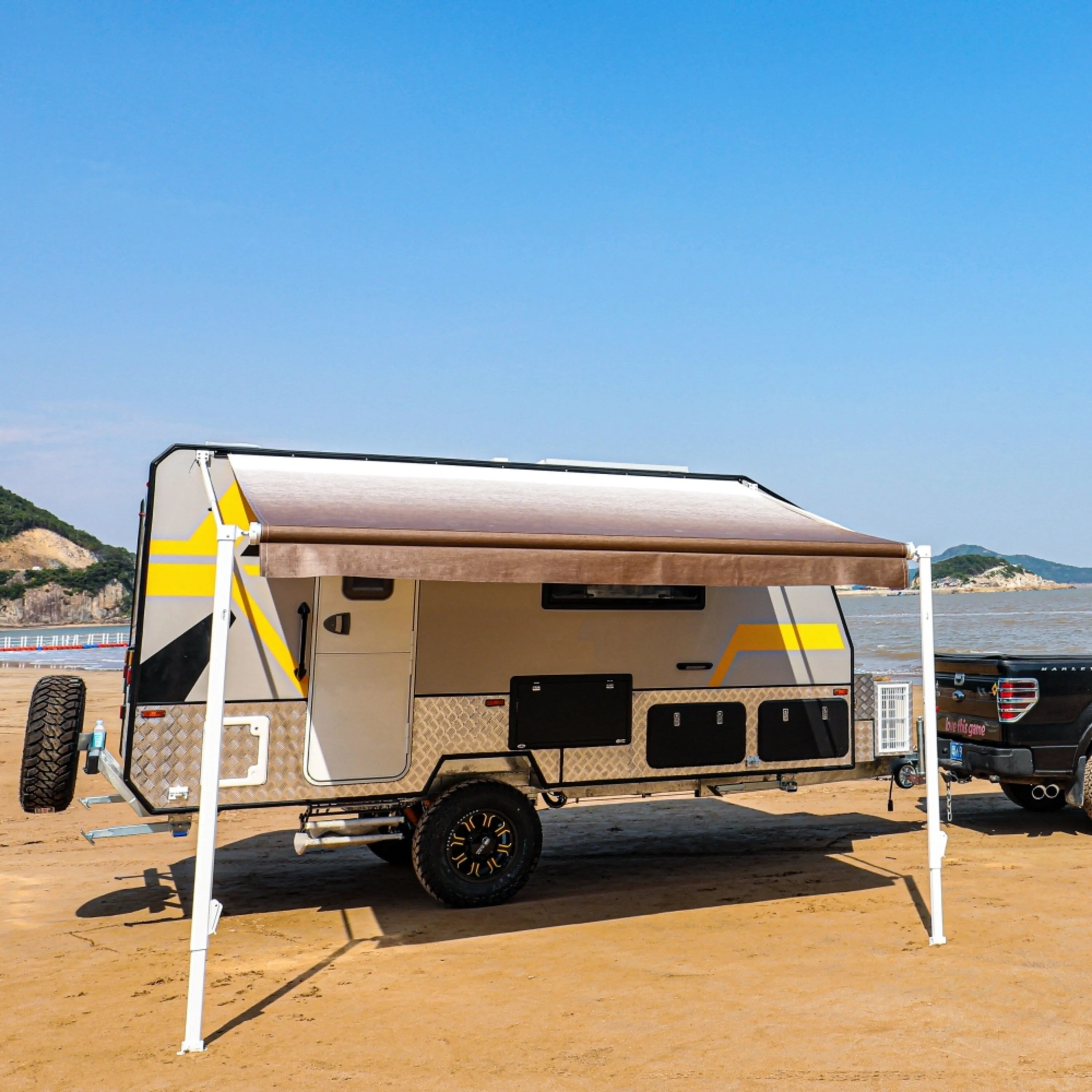 ALEKO Retractable 15'X8' RV or Home Patio Canopy Awning