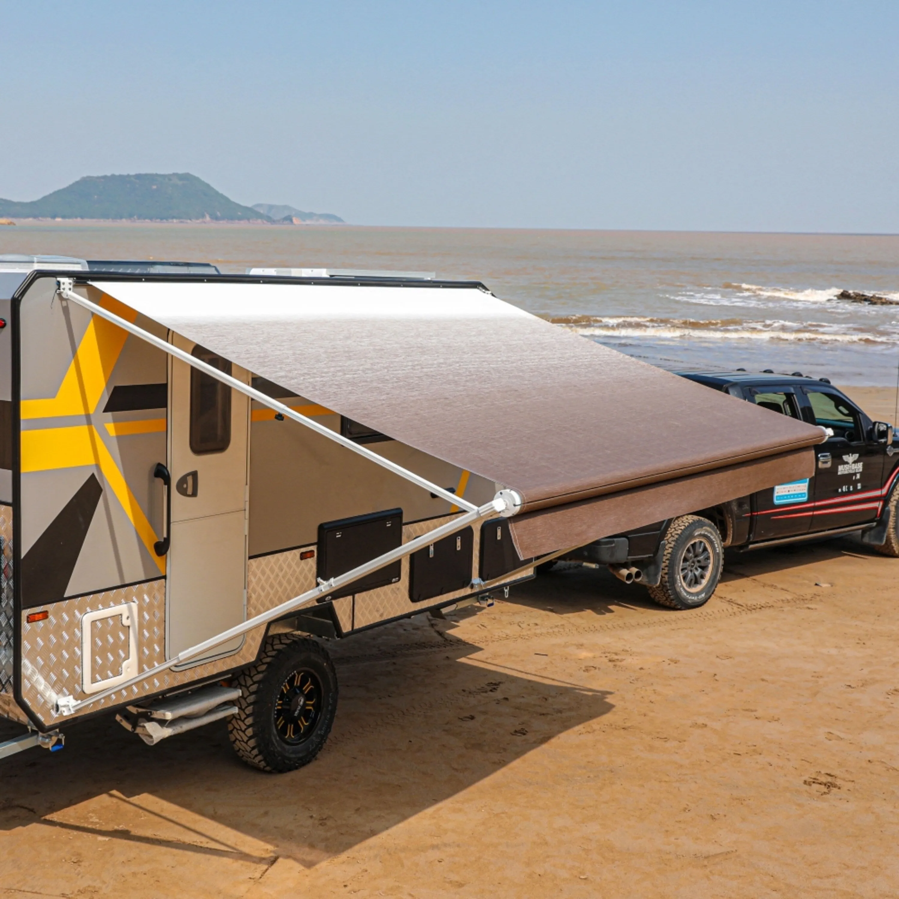 ALEKO Retractable 15'X8' RV or Home Patio Canopy Awning