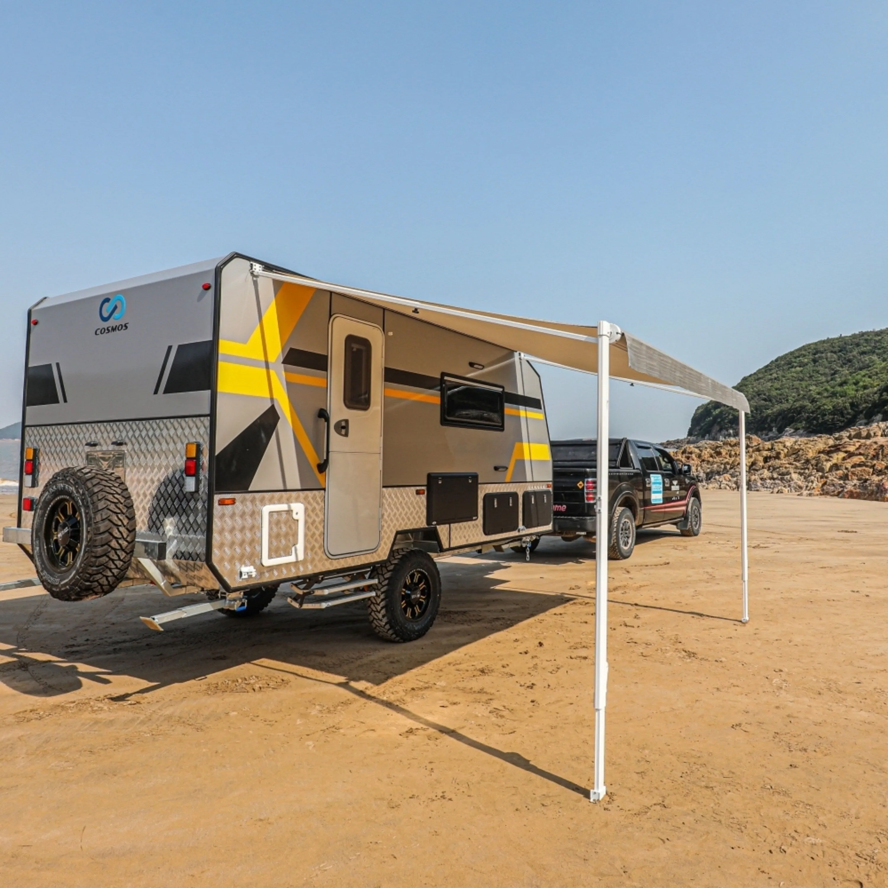 ALEKO Retractable 15'X8' RV or Home Patio Canopy Awning