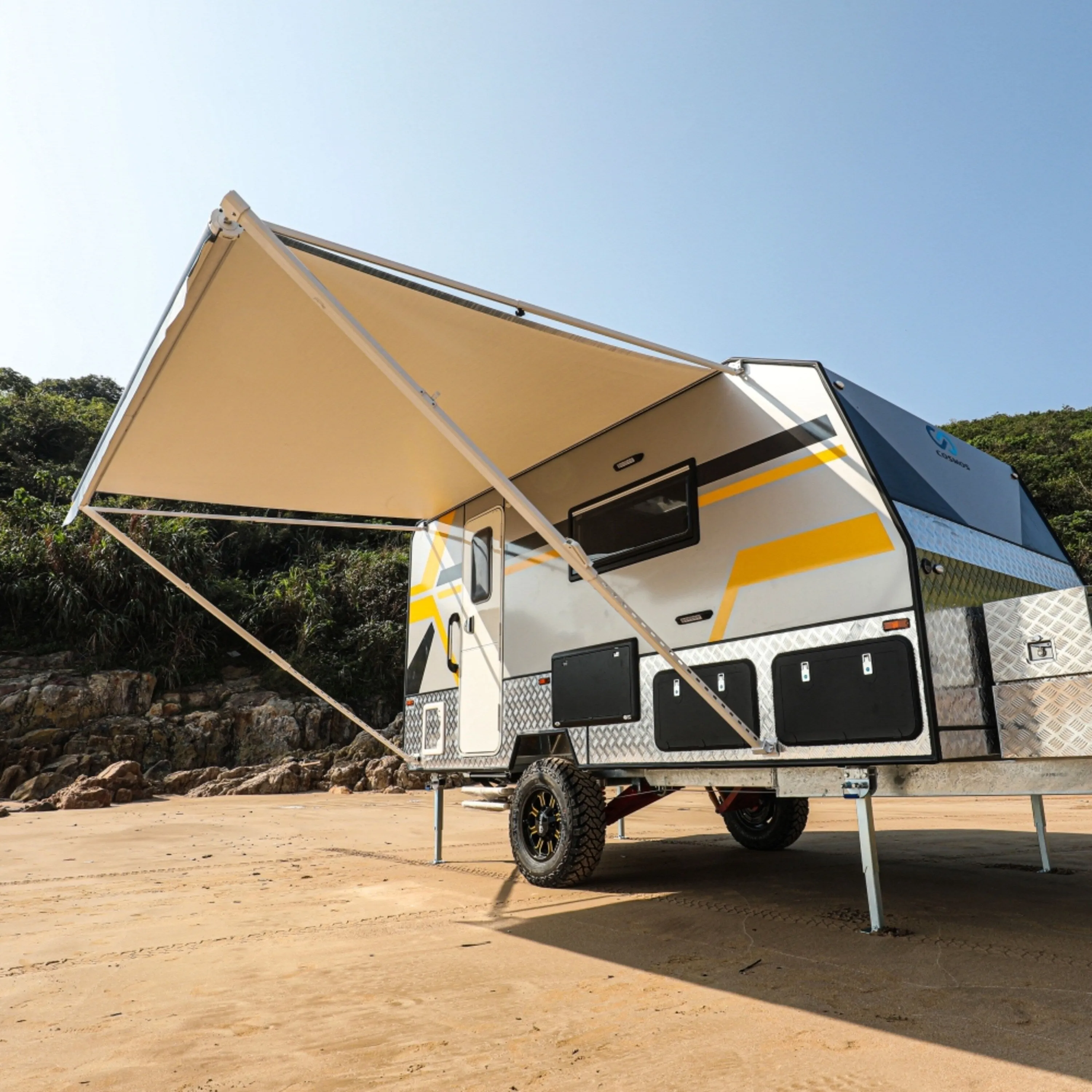 ALEKO Retractable 15'X8' RV or Home Patio Canopy Awning
