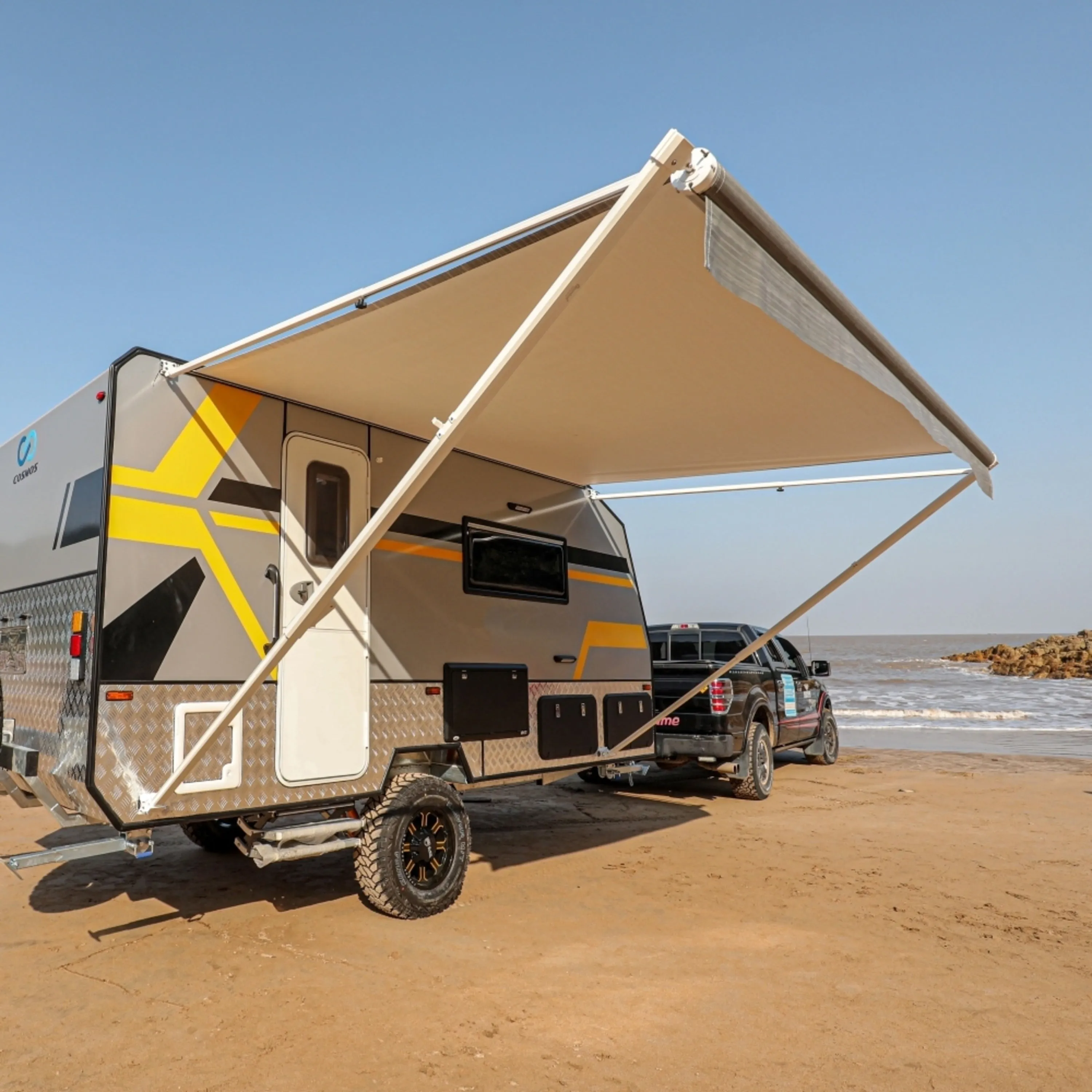 ALEKO Retractable 15'X8' RV or Home Patio Canopy Awning
