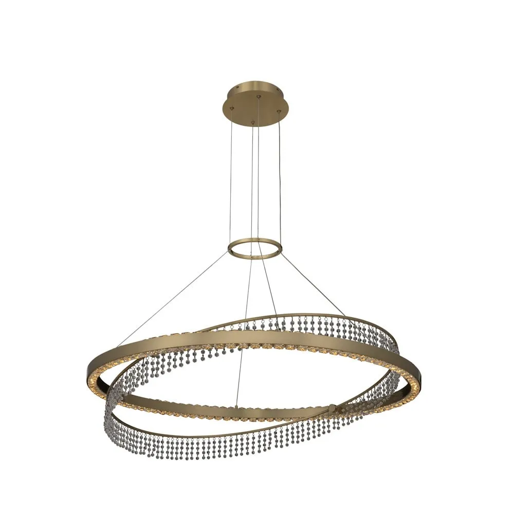 Allegri 036357-FR001 Saturno 36 Wide LED Ring Chandelier with Firenze