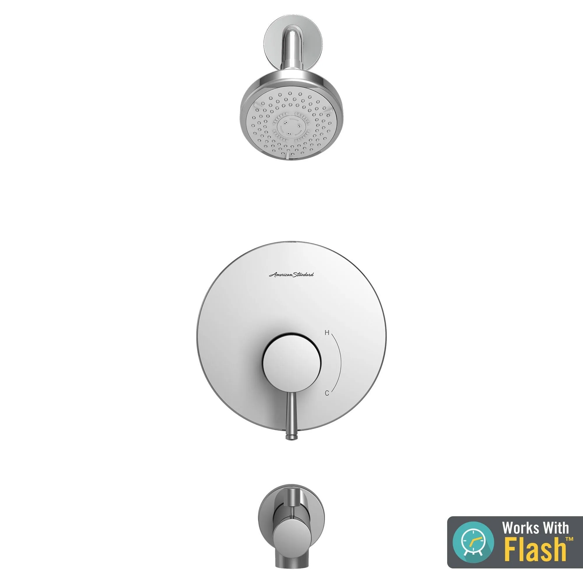 American Standard Serin Tub and Shower Trim Package with 1.75 GPM