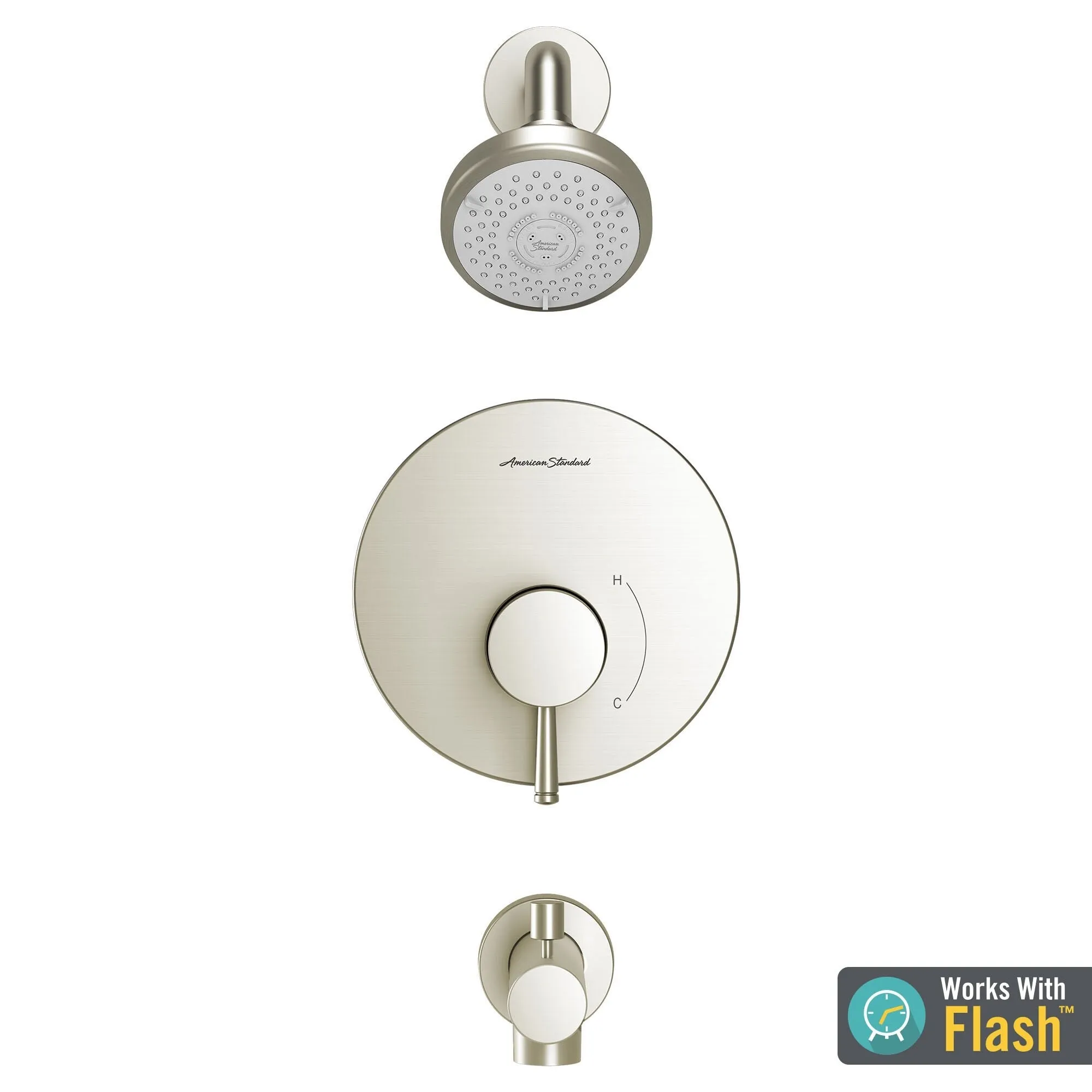 American Standard Serin Tub and Shower Trim Package with 1.75 GPM