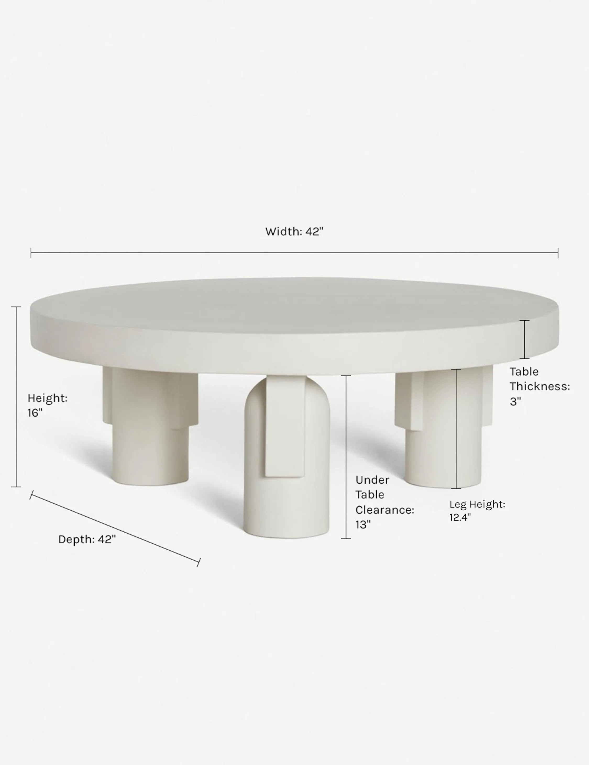 Anja Indoor / Outdoor Round Coffee Table