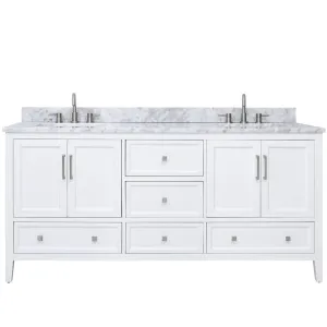 Avanity EVERETTE-VS73-WT-C Everette 72 Free Standing Double Basin