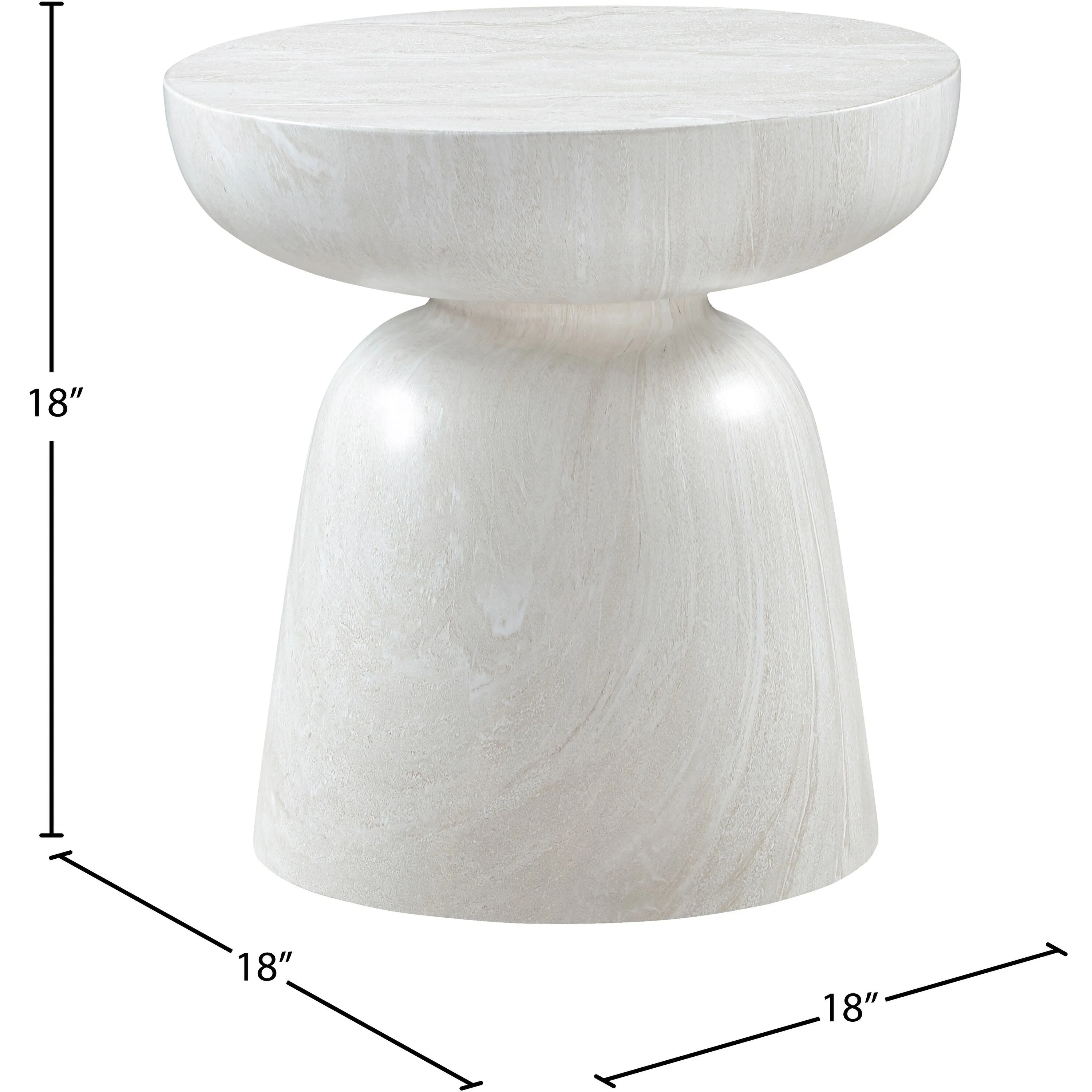 Avellino Finished Concrete Indoor/Outdoor End Table