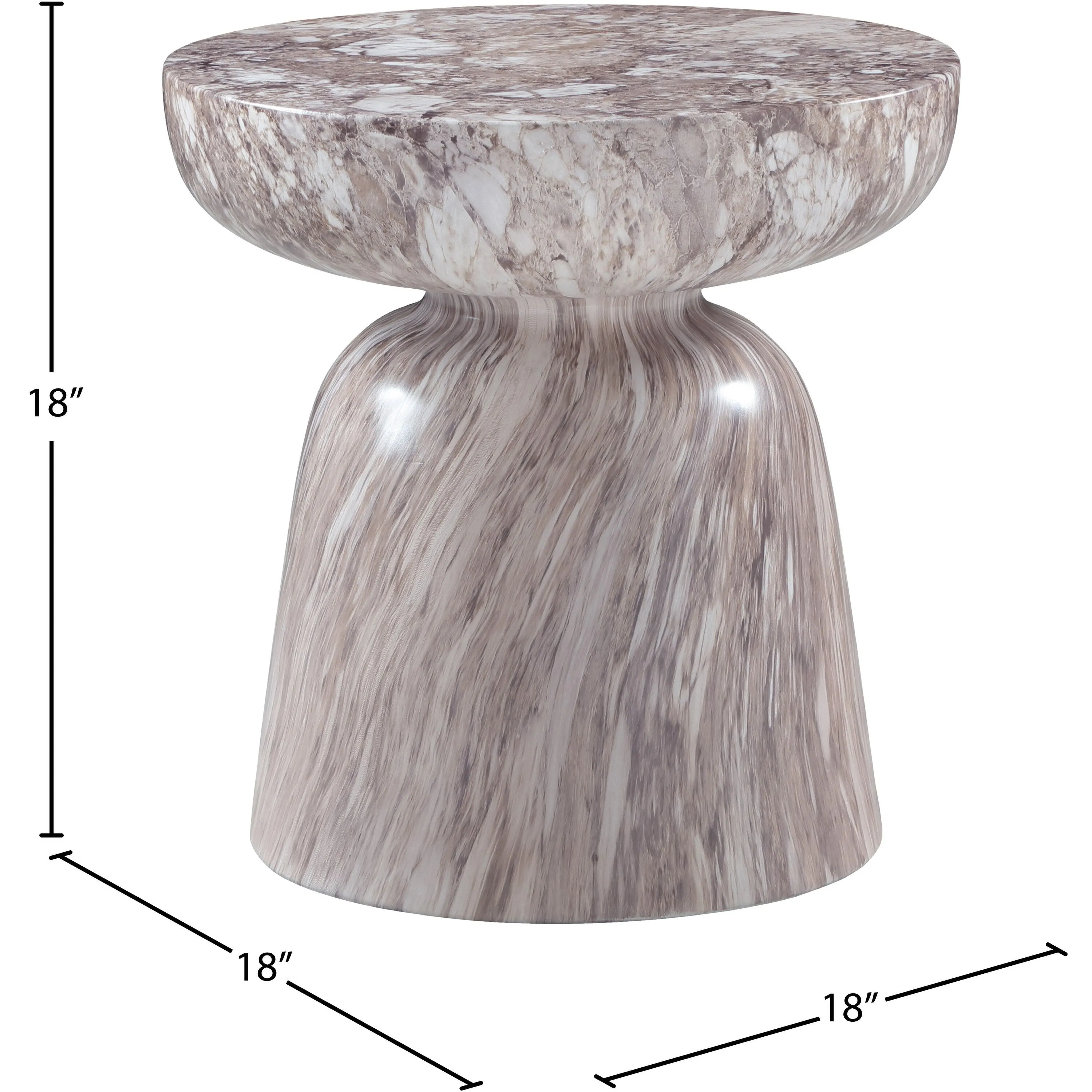Avellino Finished Concrete Indoor/Outdoor End Table
