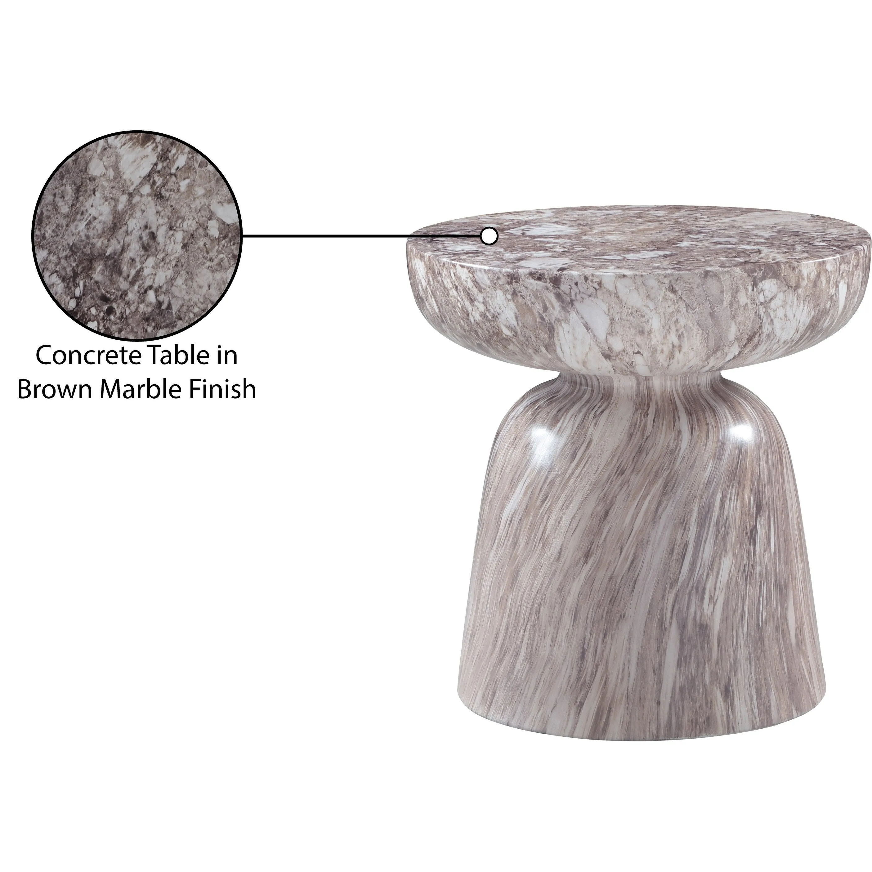 Avellino Finished Concrete Indoor/Outdoor End Table
